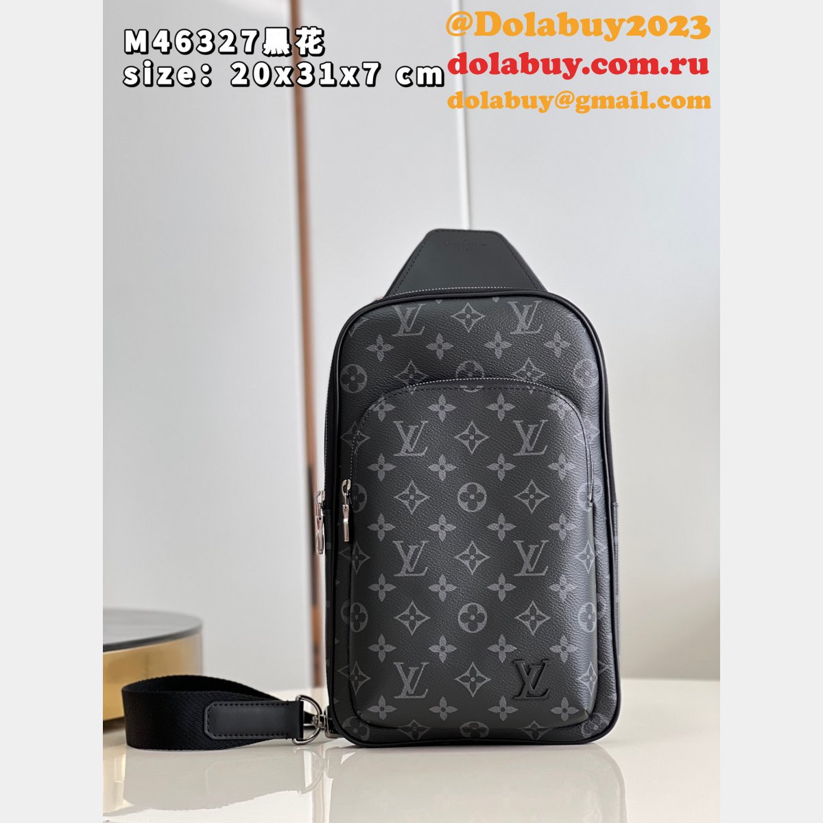 Louis Vuitton Knockoff Damier M46327 Canvas Avenue Sling Bag