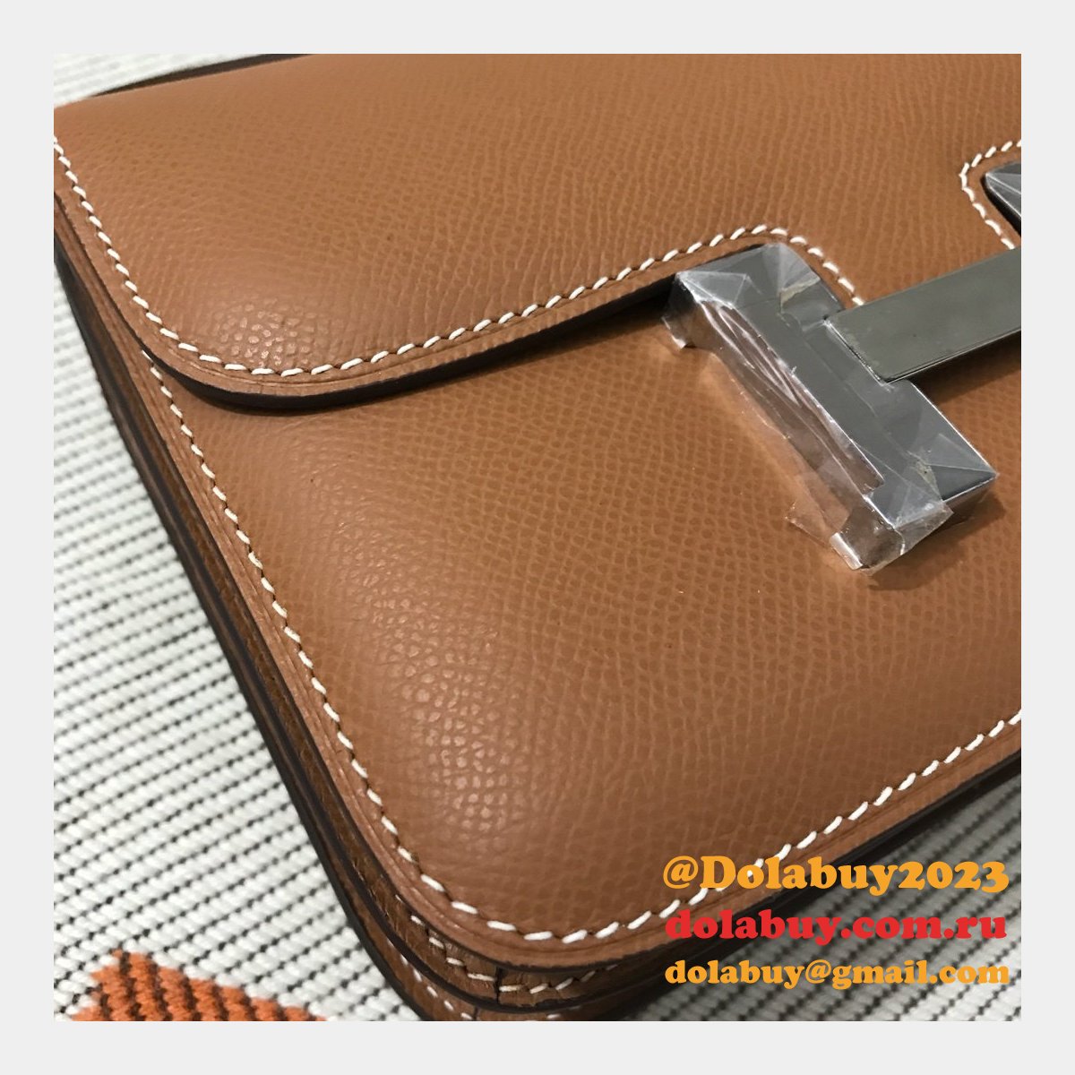 Hermes Constance Bag 18cm Epsom Leather Camel