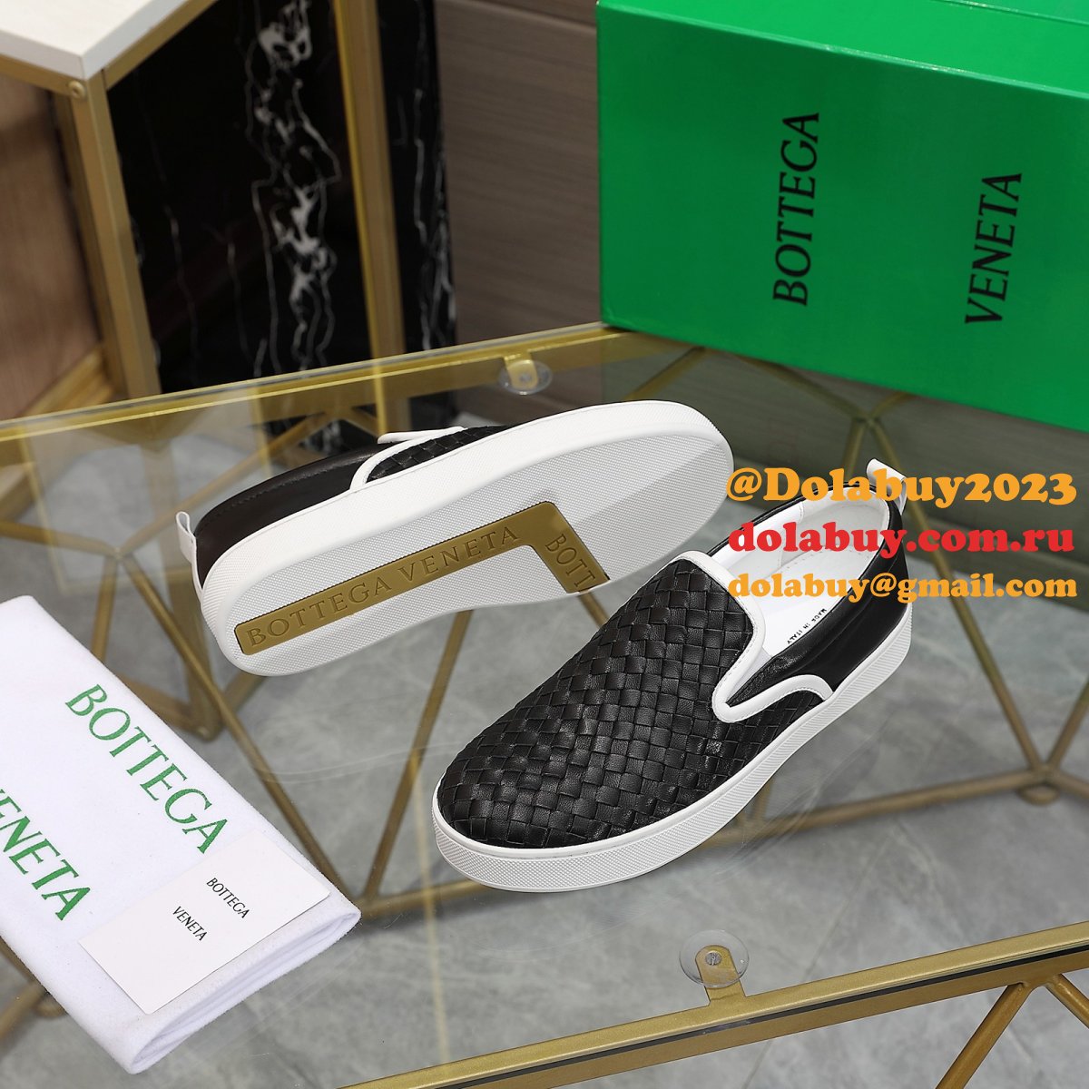 Bottega Veneta Knockoff Flats Intrecciato Nappa Slip On Sneakers Shoes