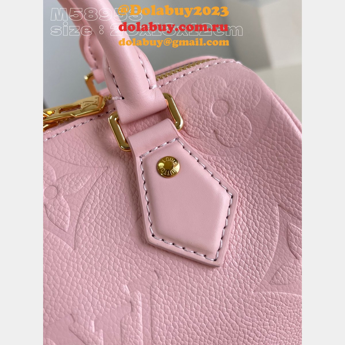 Perfect Pink M47136 Speedy Bandoulière 20 Replicas Louis Vuitton Bag