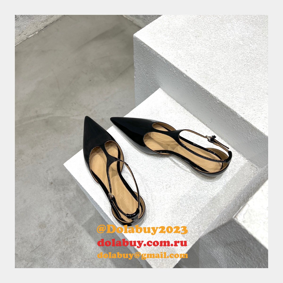 Bottega Veneta Replica Flat Pointed Toe Sandals Shoes