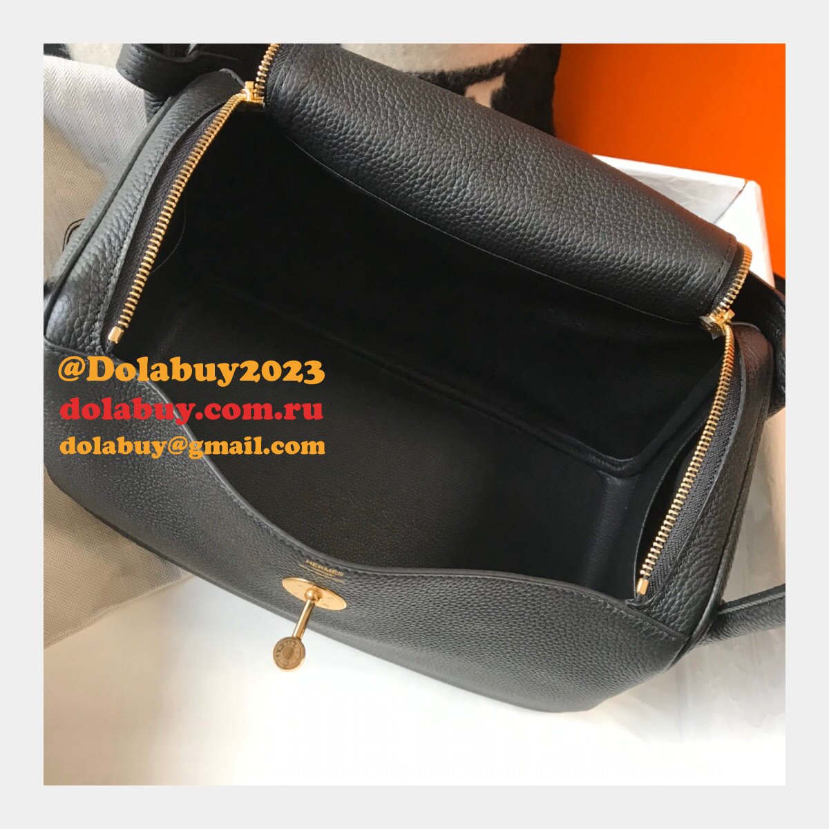 Replica Hermes Lindy 26cm Black Bags Sale Outlet Online