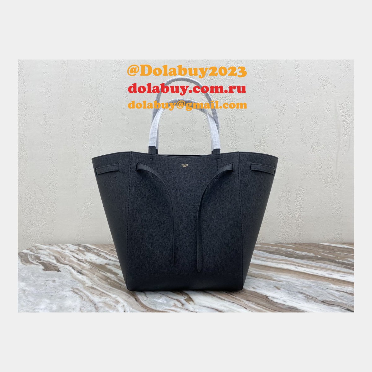 Cheap High Quality Replica Celine Black Cabas Phantom For Sale
