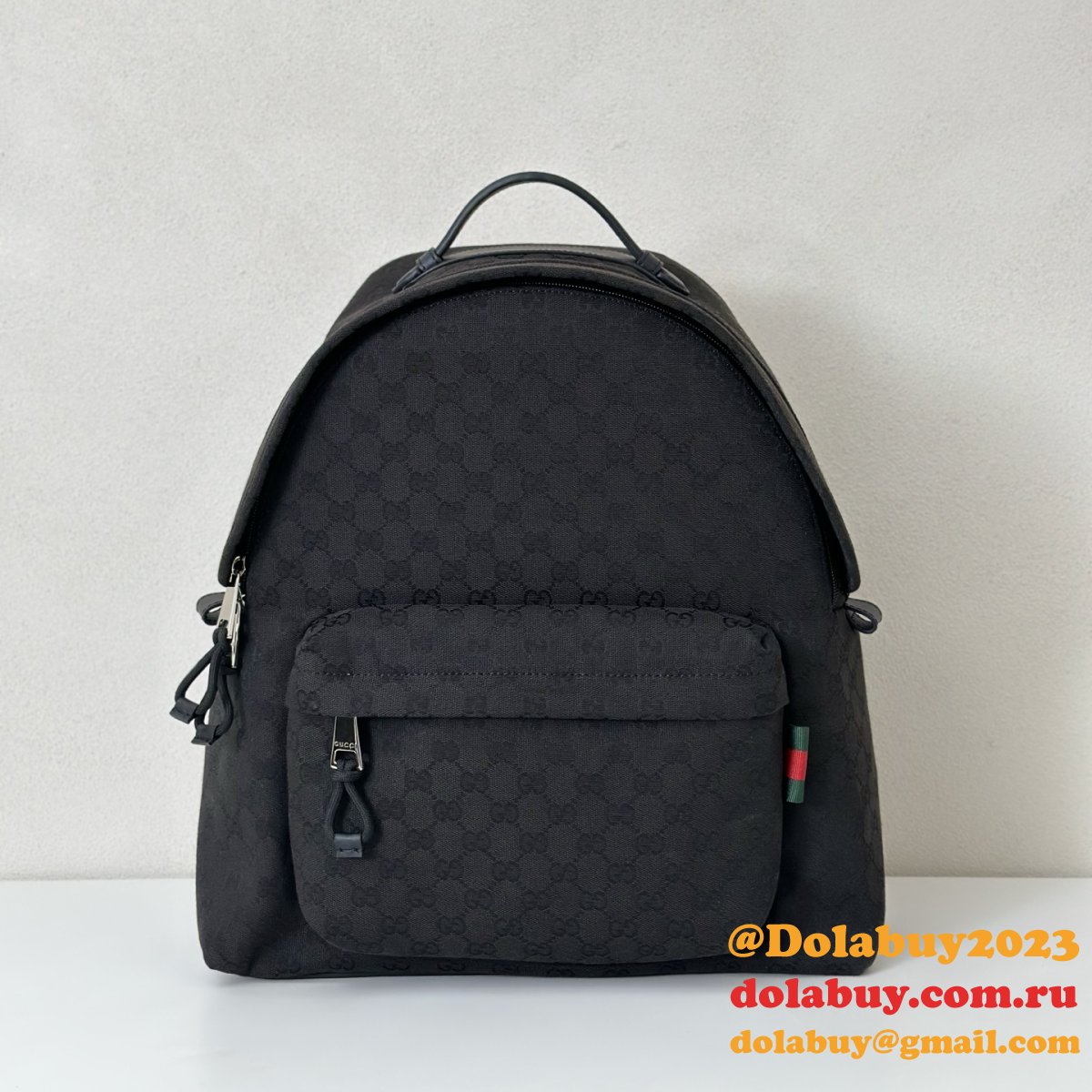 G*u*i medium gg backpack with web men 824624 replica bag