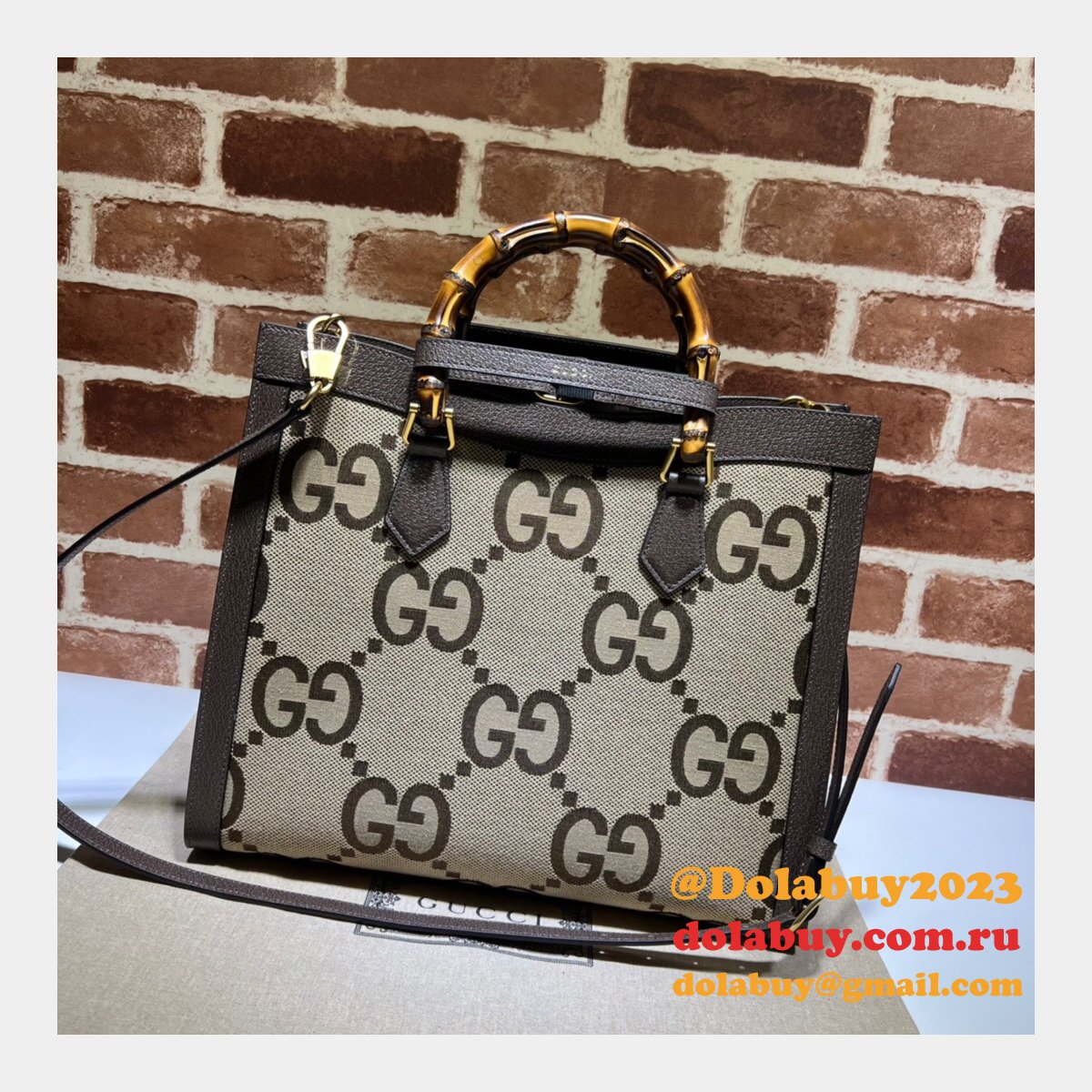 best 25+ deals for G*u*i replica diana 655658 python tote bag