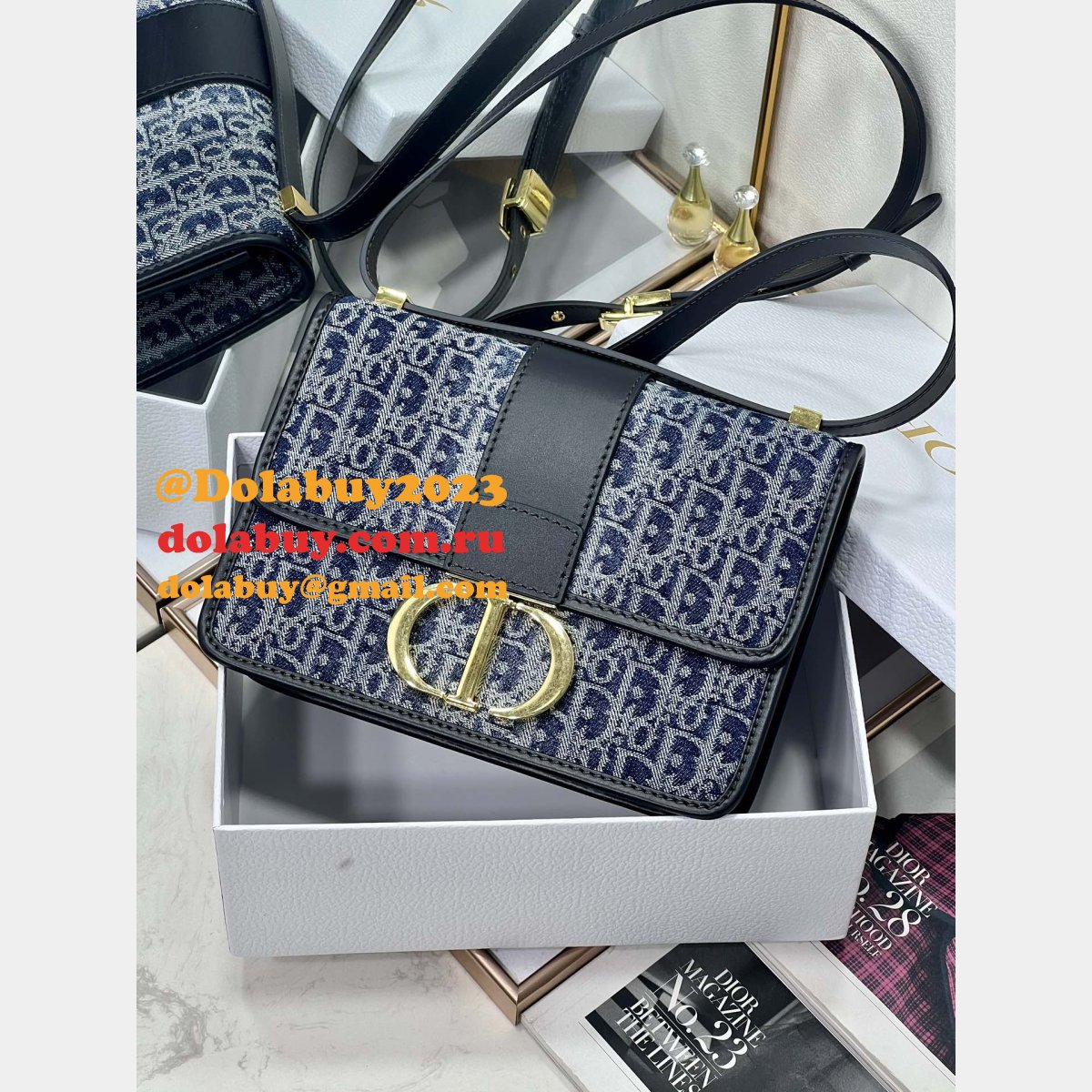 Designer Christian Dior Copy 30 Montaigne Oblique 3349 Bag