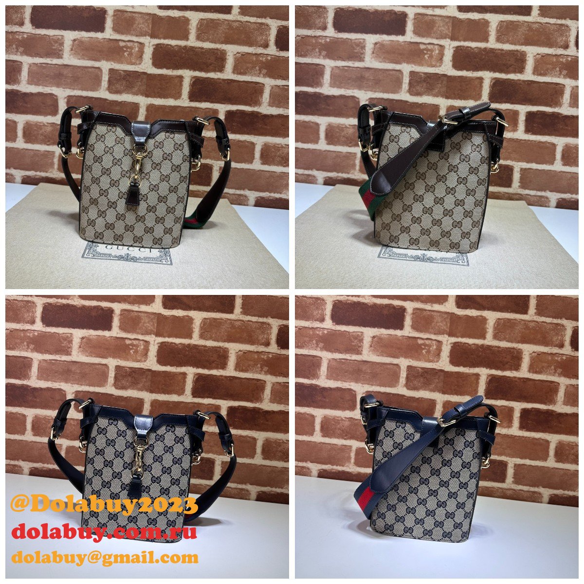 Original GG Small 782919 Gucci Designer Fake Bucket Bag