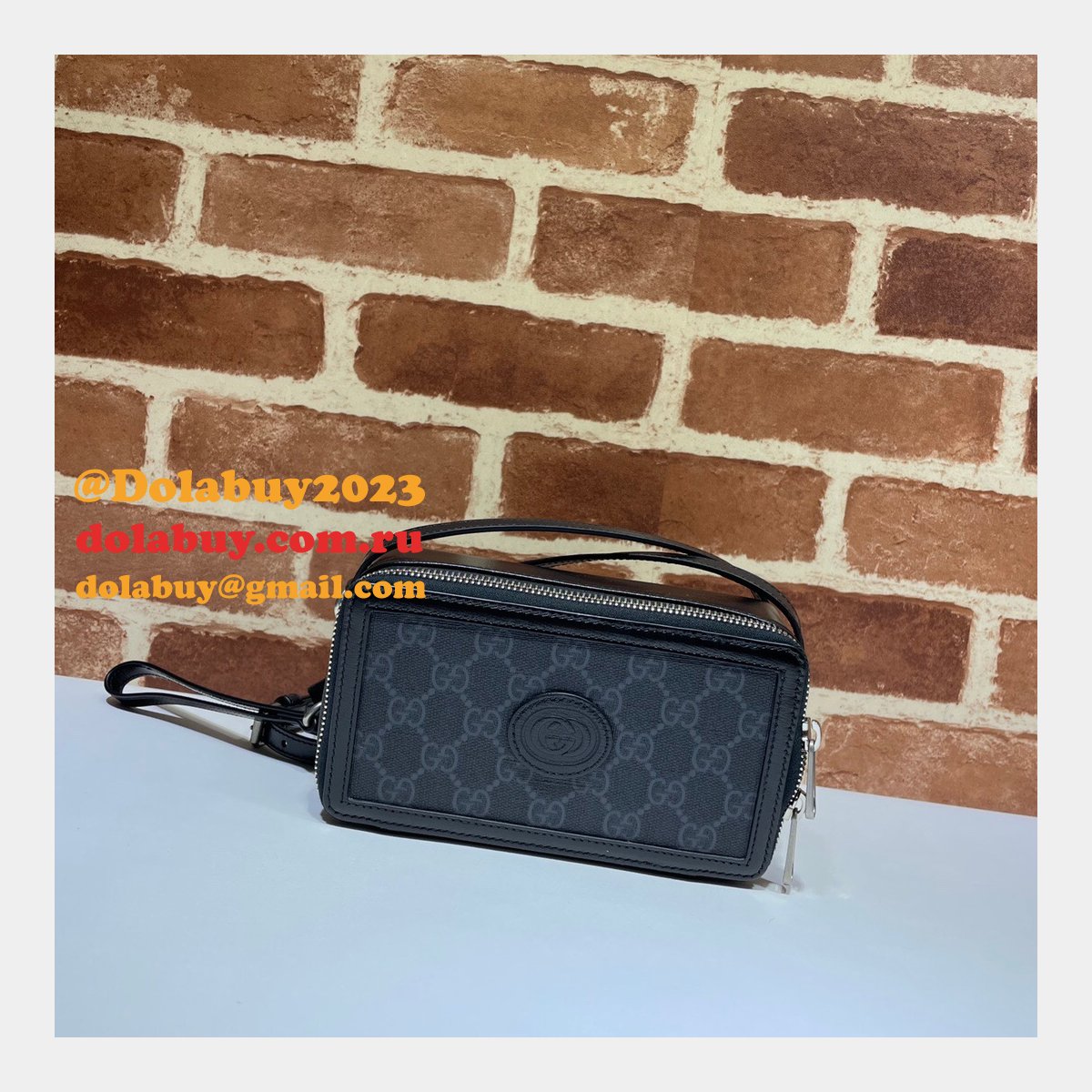 G*u*i luxury designer mini bag with interlocking g 671674 gg supreme