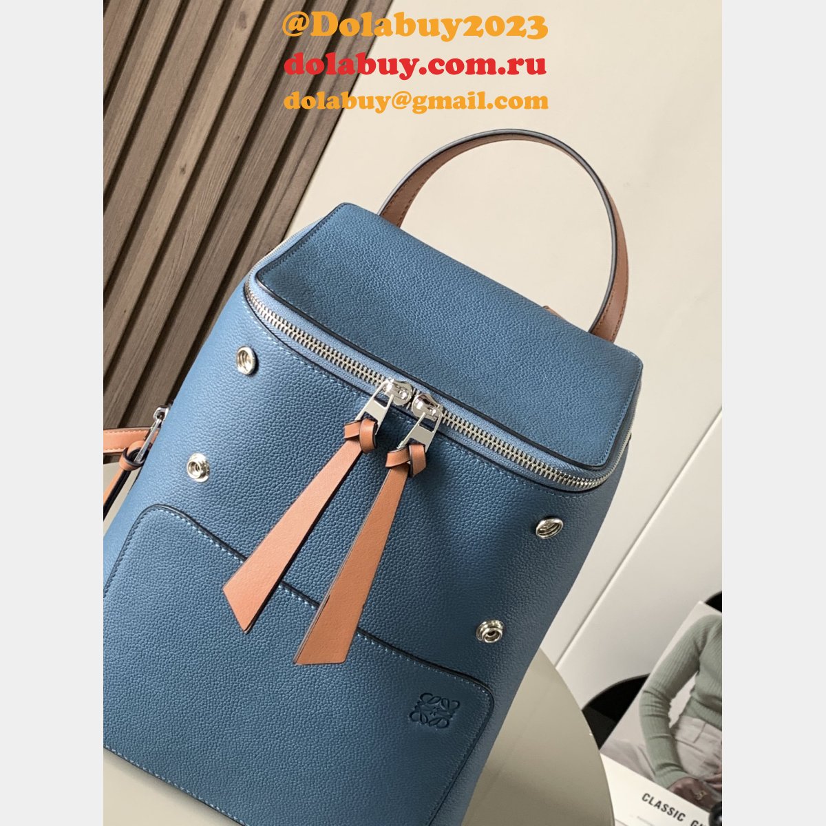 Top Quality loewe Goya mini backpack grained calfskin 9040