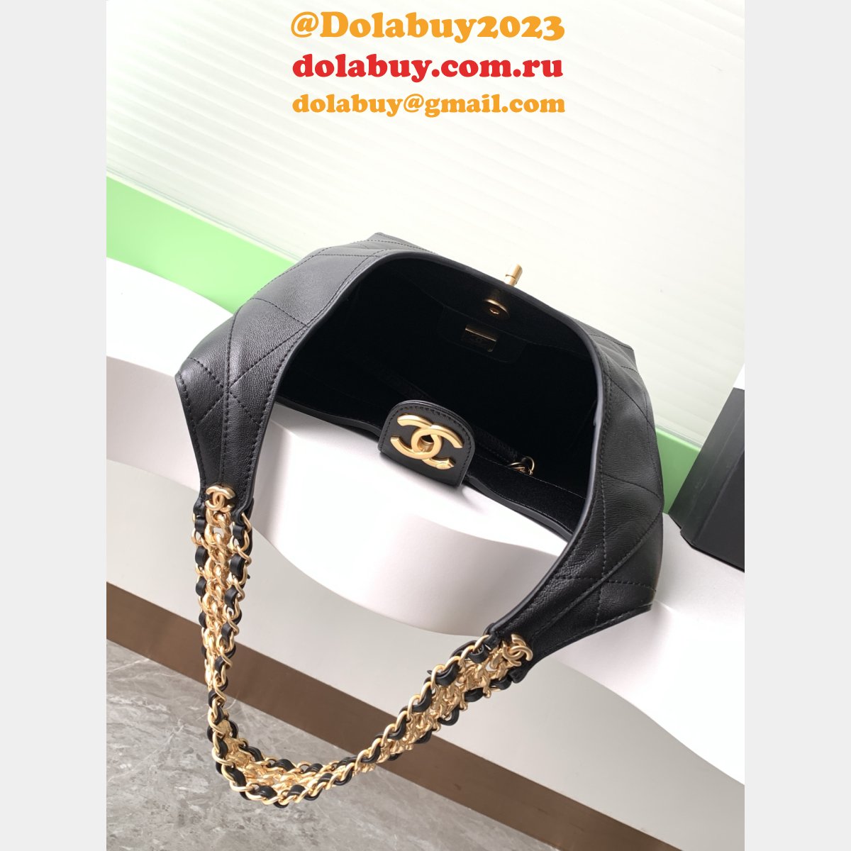 Duplicate AS5403 & AS5425 Black Best Hobo Handbag