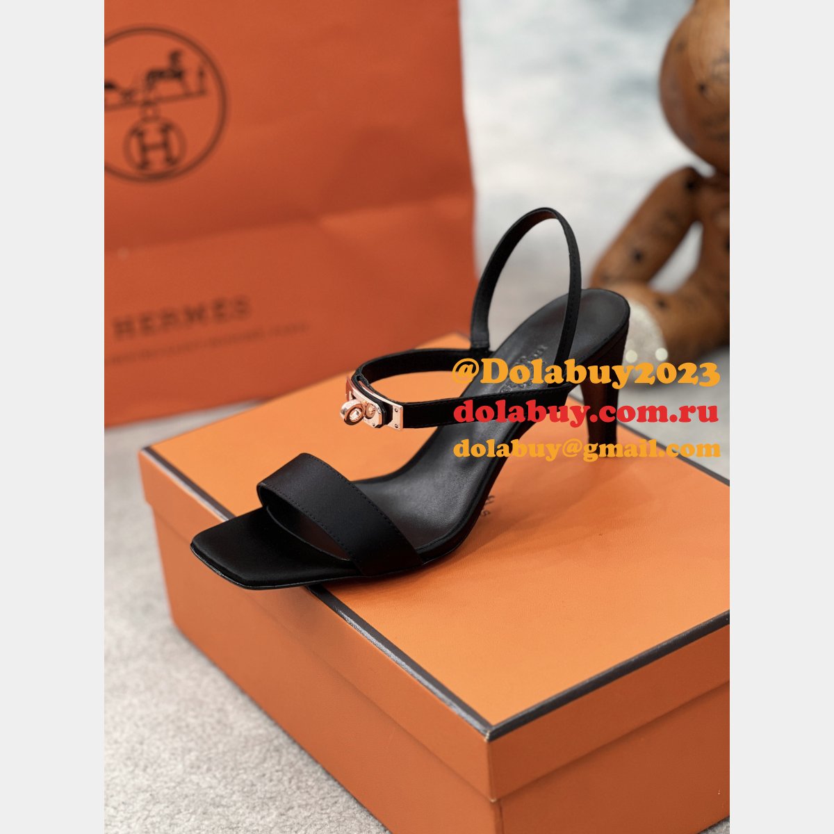Perfect Summer Hermes Oran Sandals Slippers Heel Replica Shoes