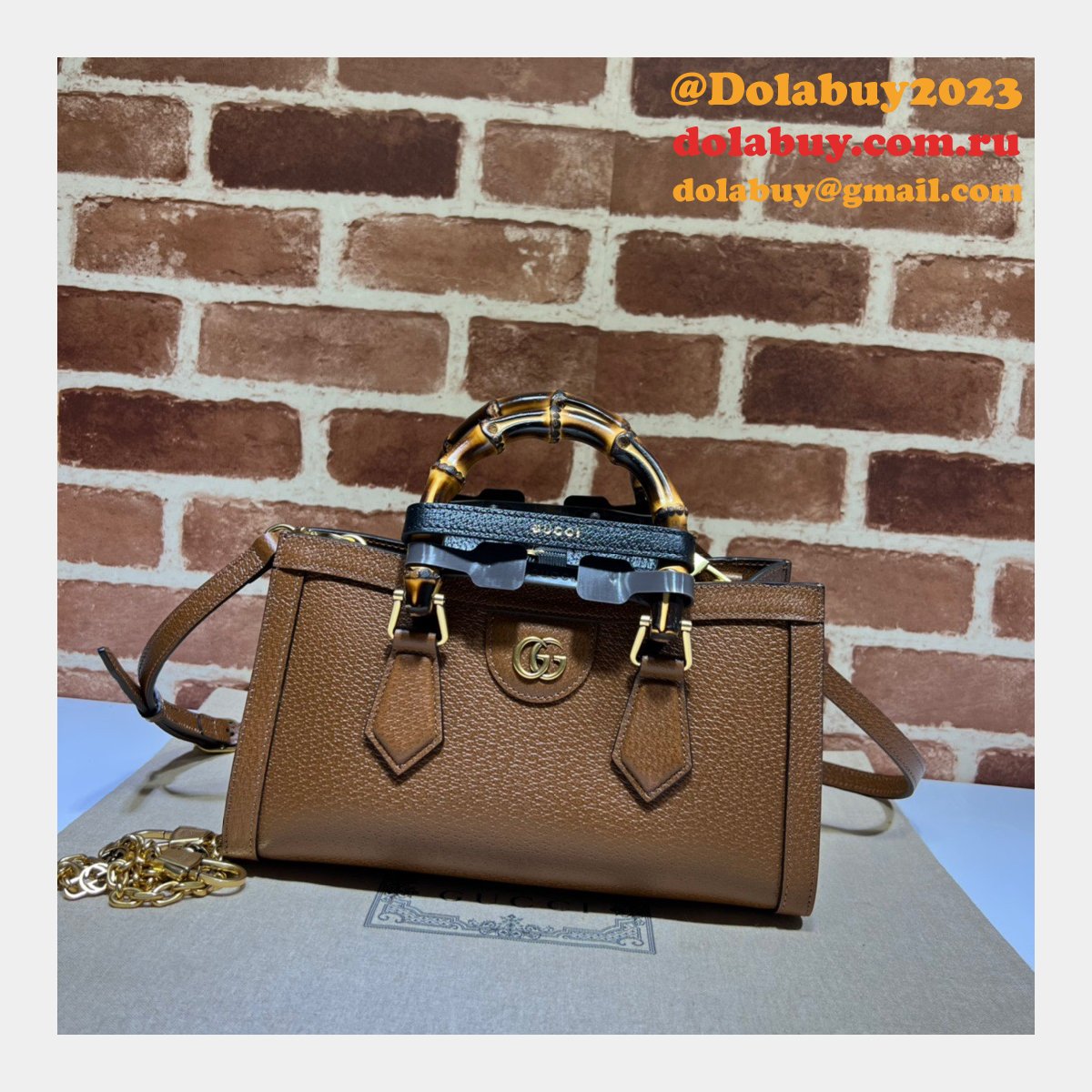 G*u*i diana replica 735153 small shoulder 1:1 mirror bag