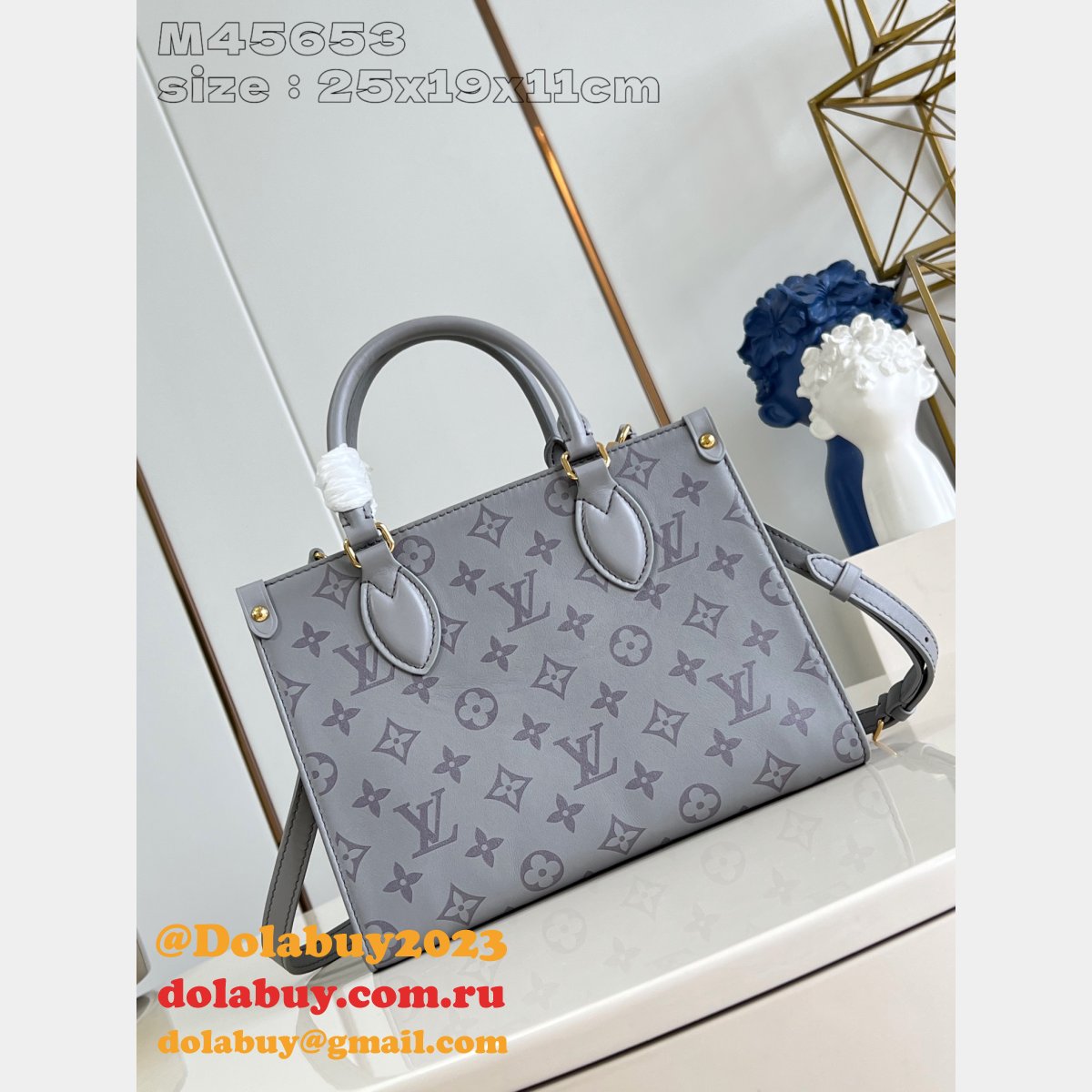 Louis Vuitton Onthego M45653 Monogram 1:1 Mirror Top Quality Fake Bag