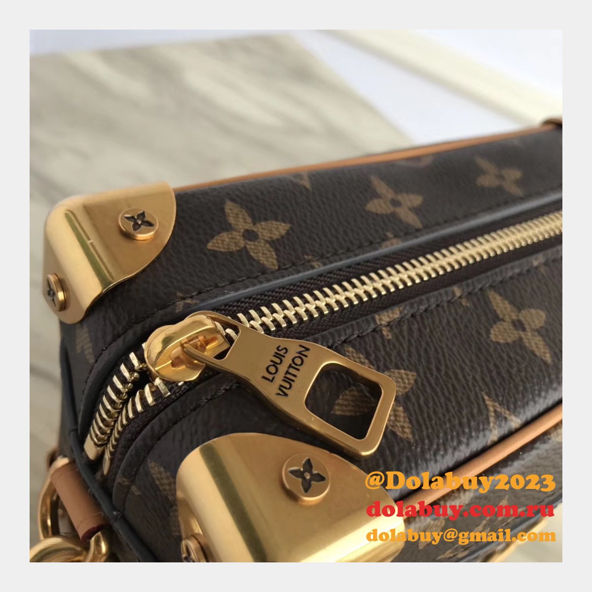 Replica Louis Vuitton Mini Soft Trunk Monogram Other in M68906 Brown