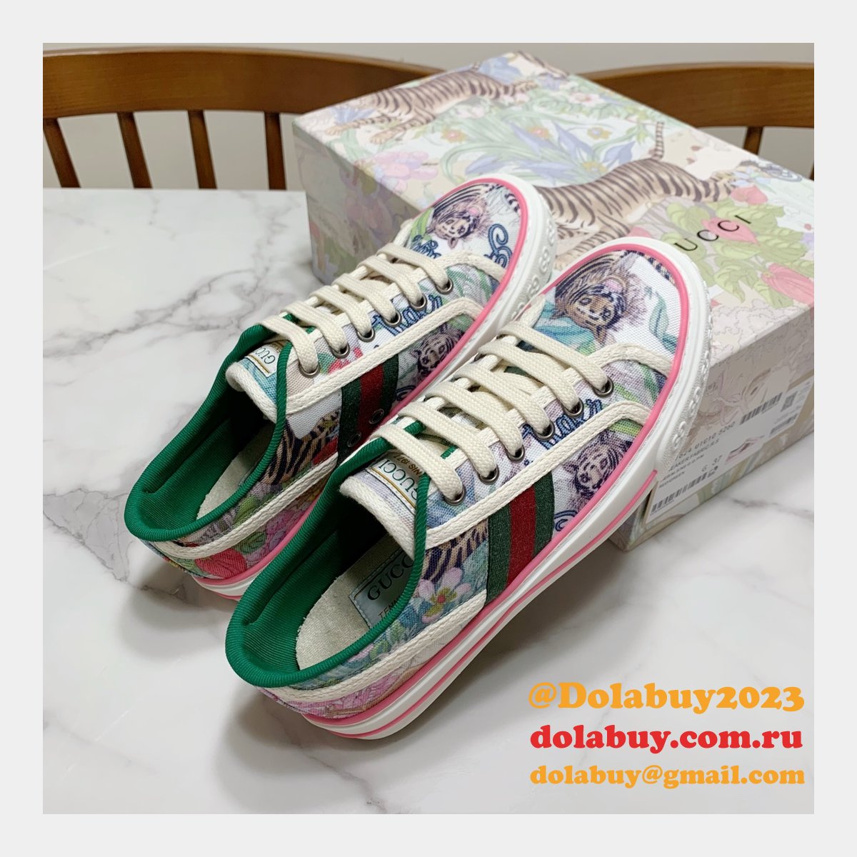 replica G*u*i canvas shoes 1977 series women/men quality for sale