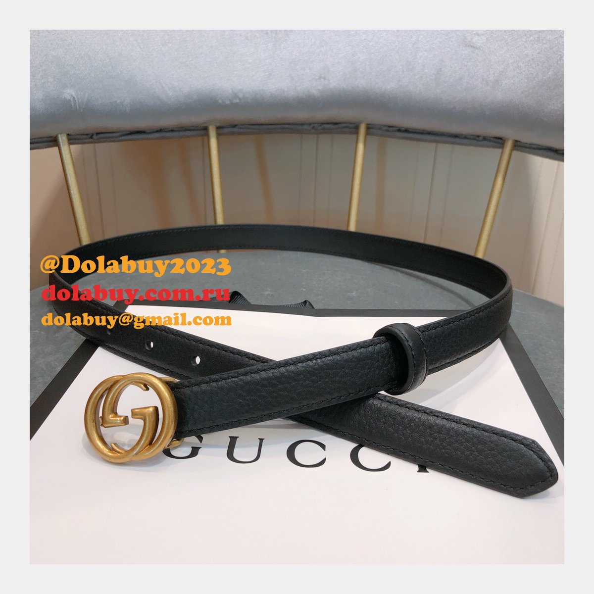 G*u*i belt with double g buckle 20mm,30mm,40mm black luxury