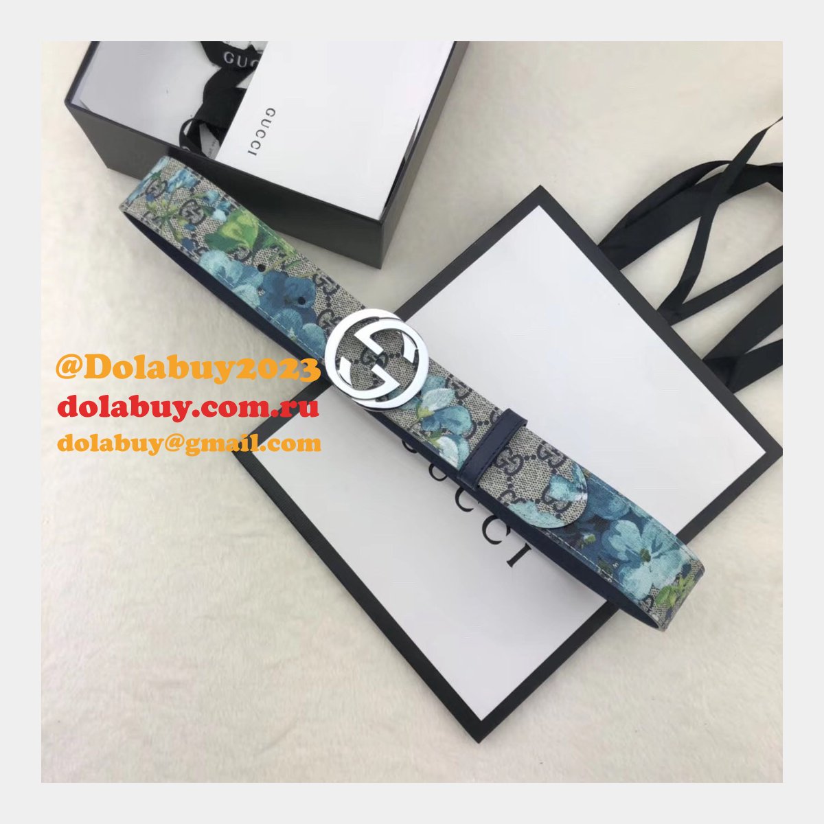 G*u*i belt with double g buckle 38mm-1 top quality