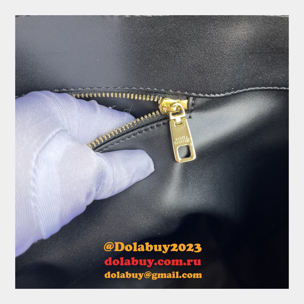 Luxury Replica Dolce & Gabbana Shopping DG Logo Tote 6650 Store Bag