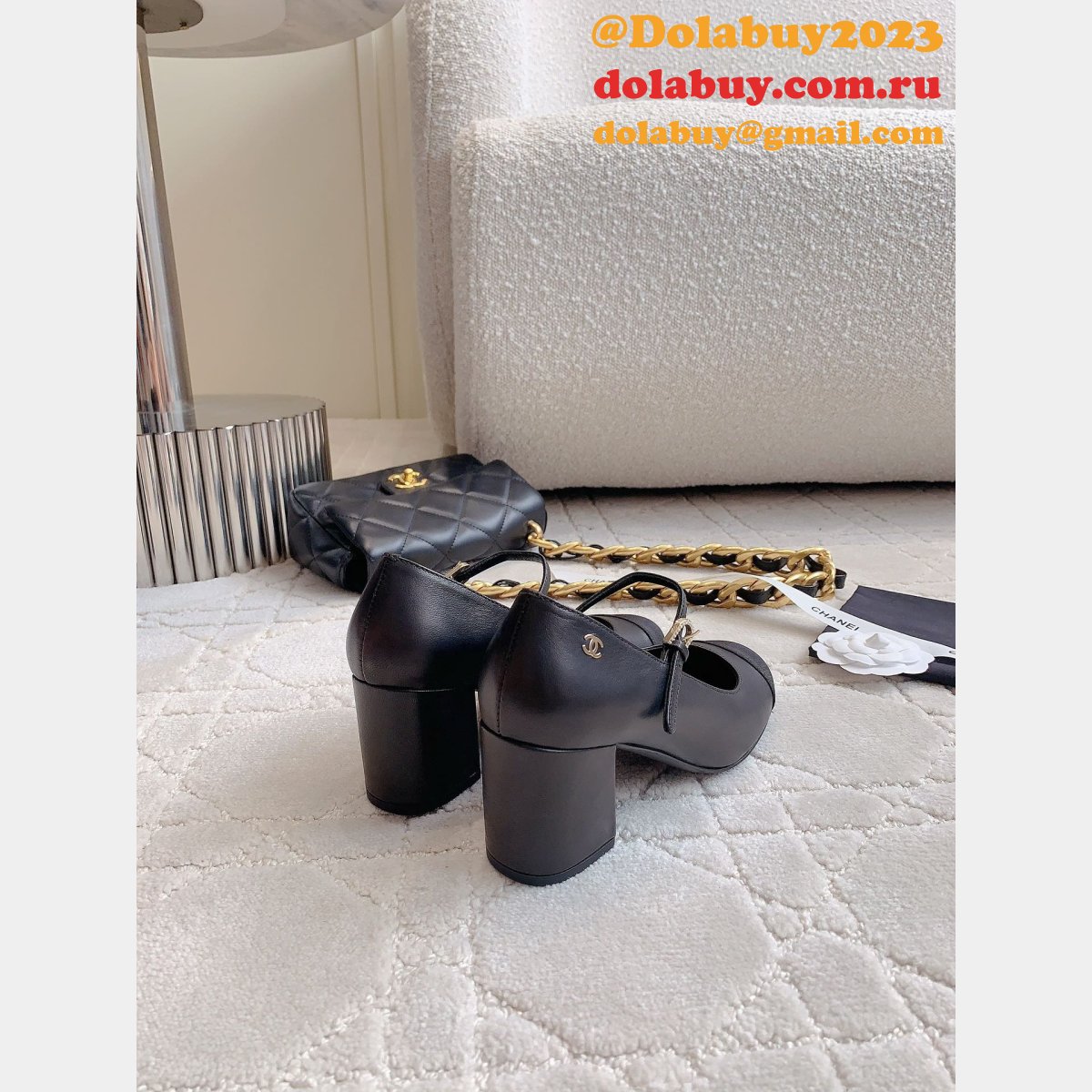 Luxury Chane L Designer 23s Mary Jane Shoes