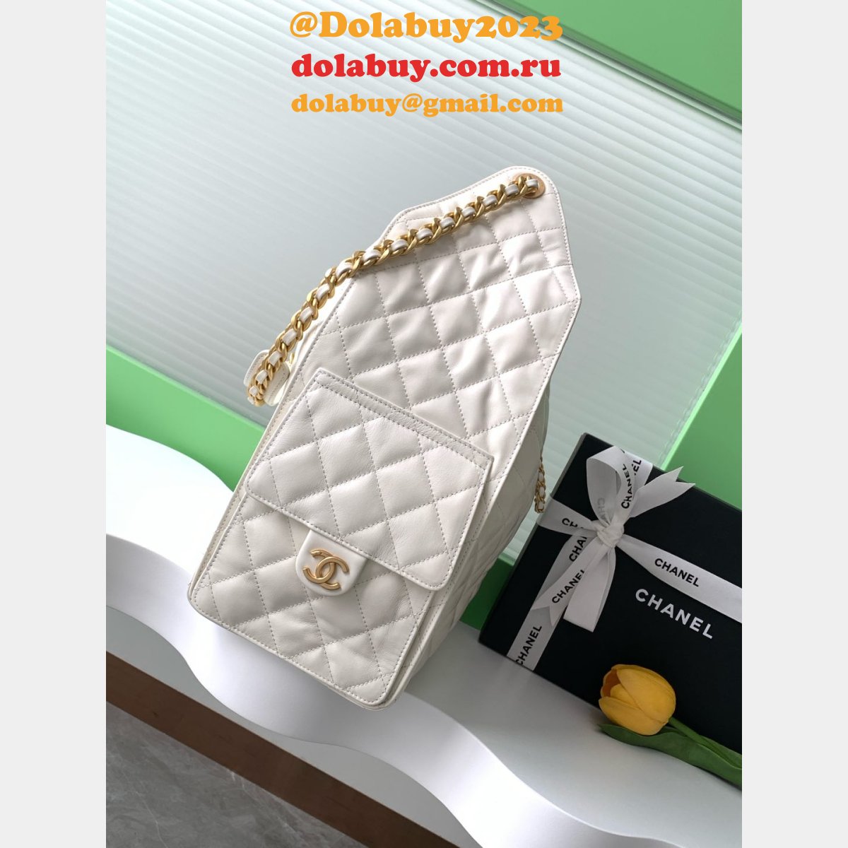 Top Quality CC AS5293 Hobo Calf Leather Handbag