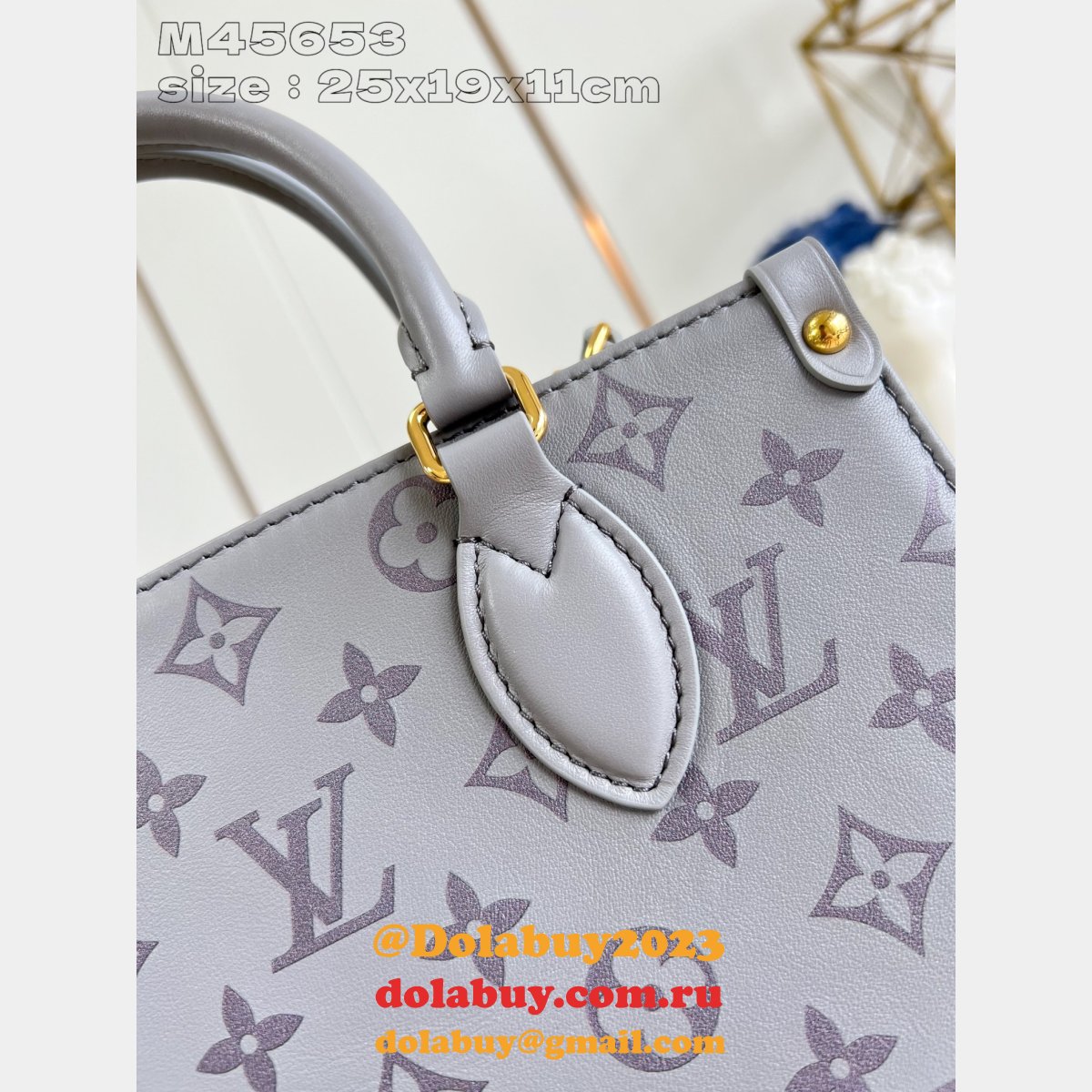 Louis Vuitton Onthego M45653 Monogram 1:1 Mirror Top Quality Fake Bag