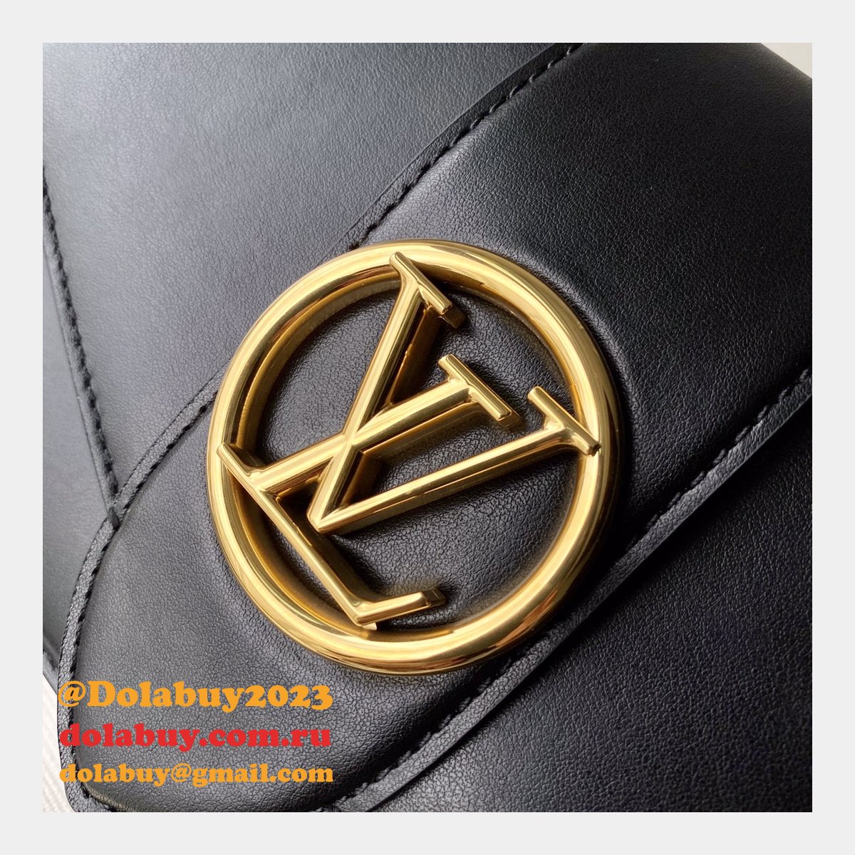 Replica Louis Vuitton LV Pont 9 M55948 Luxury Black Bag