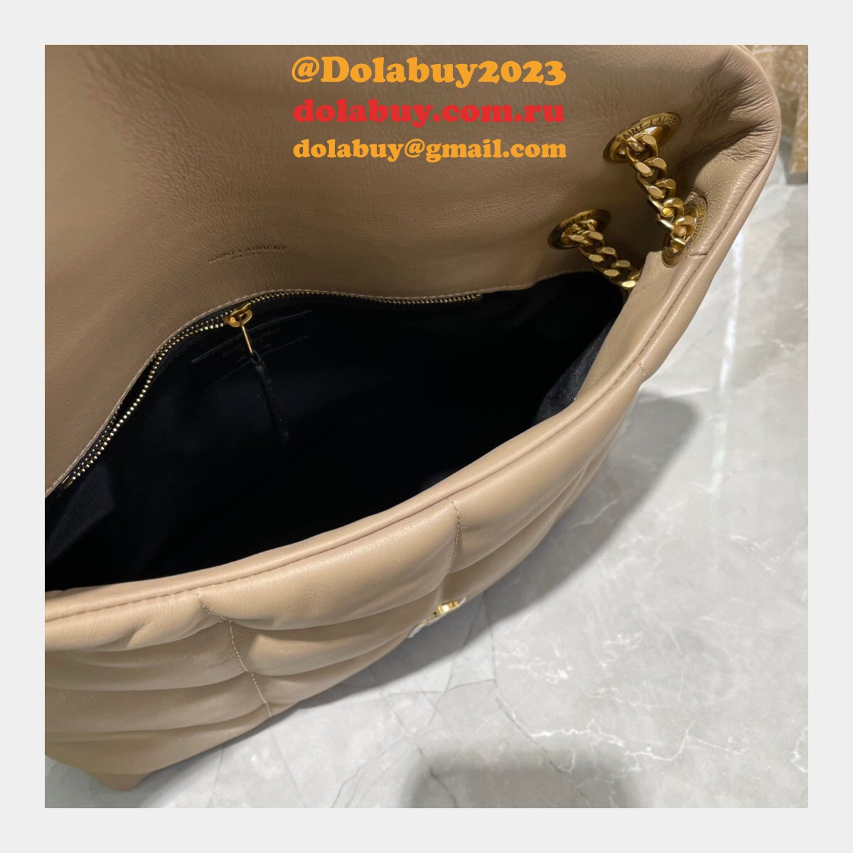 Luxury 7 Star YSL LOULOU PUFFER HANDBAG 29CM