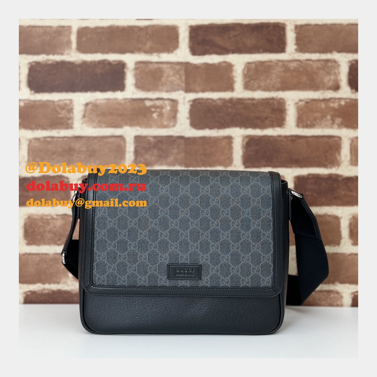 Best Gucci Black Medium GG Crossbody 795459 7 Star Inspired Bag