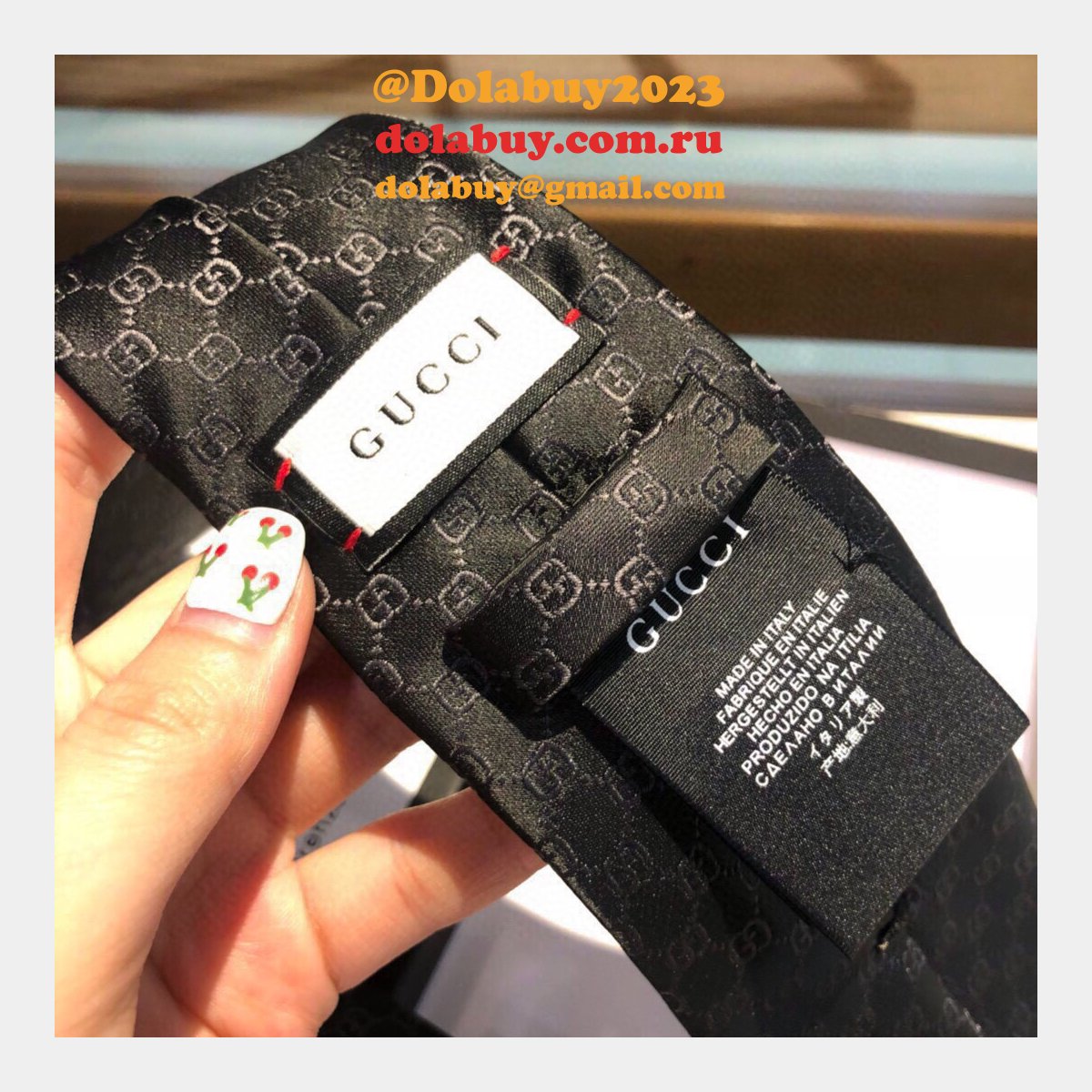 replica G*u*i ties for men round neck