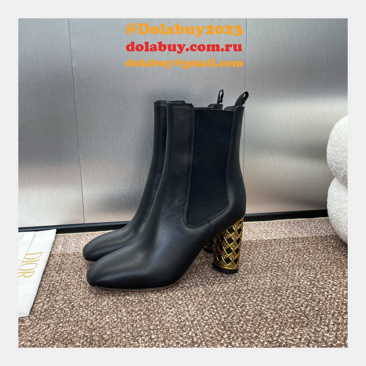 Top Quality Dior Icon Heeled Ankle Boot