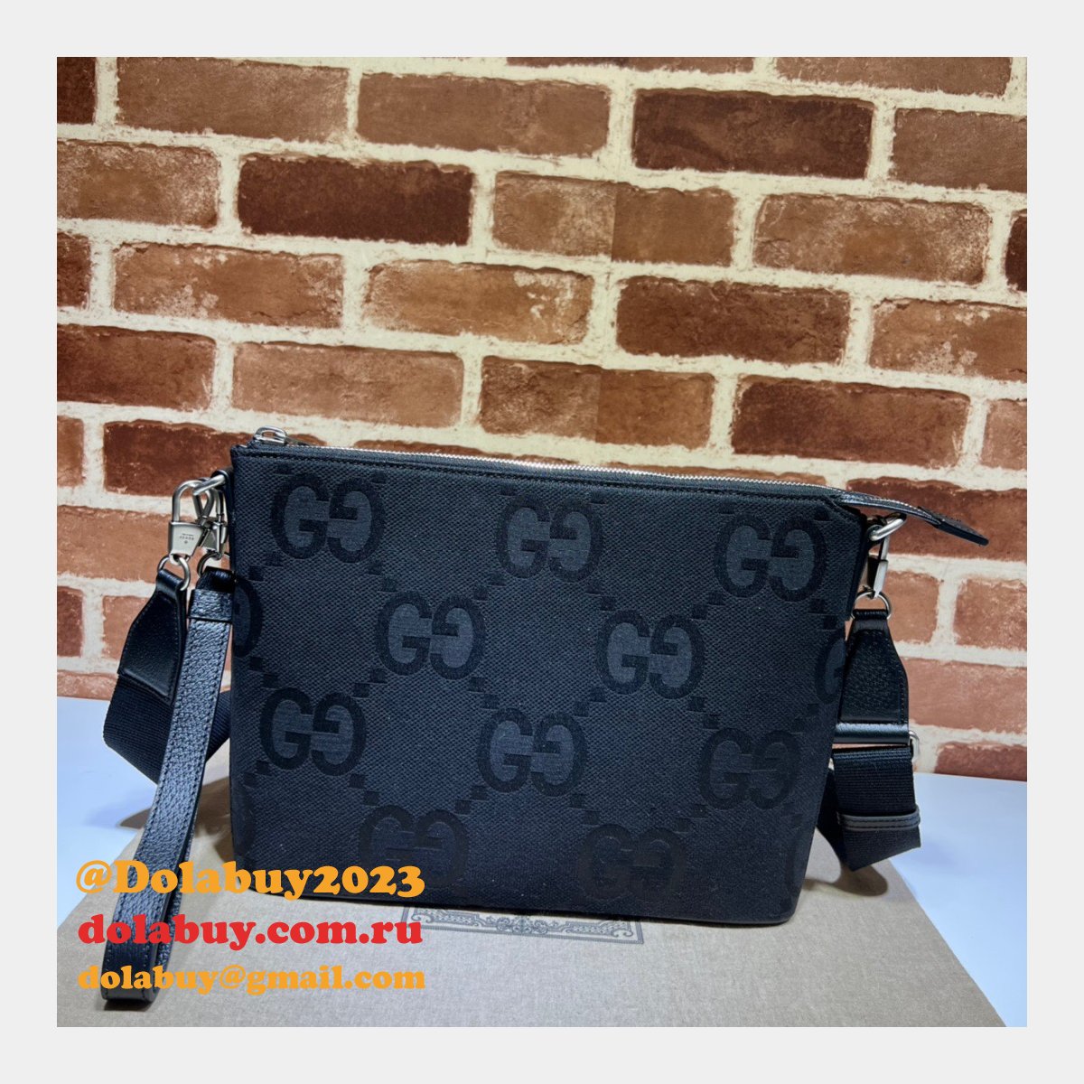 Gucci Fake Jumbo GG Wholesale 739668 Messenger Top Quality Bag