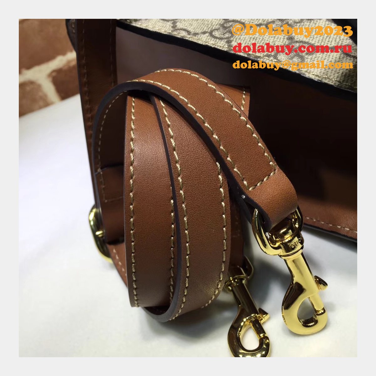 G*u*i replica 453188 gg supreme padlock small top handle bag