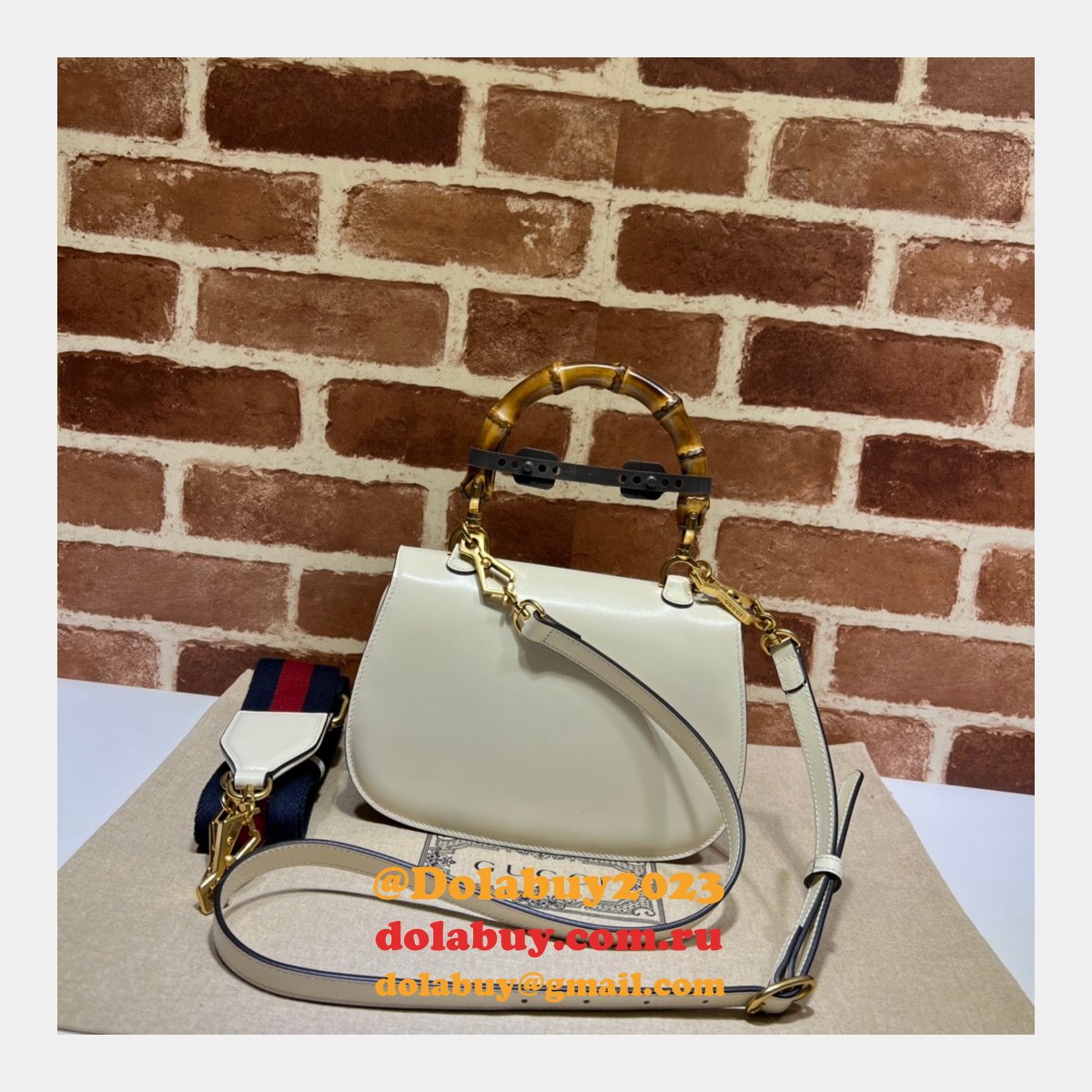 top quality G*u*i bamboo 1947 small top handle bag #675797