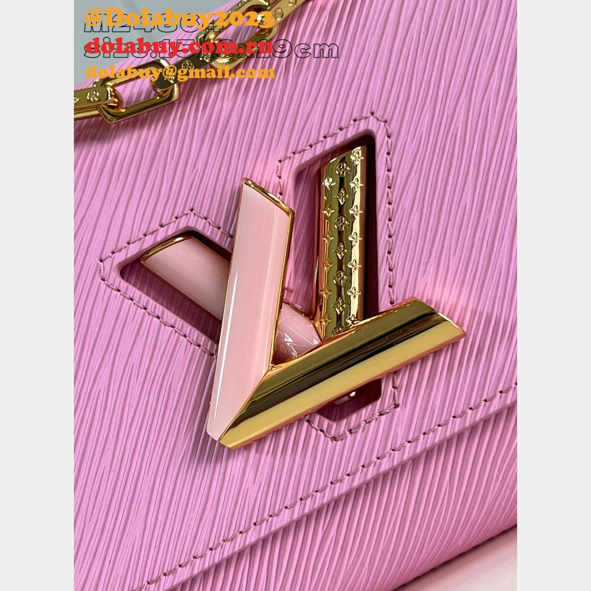 Louis Vuitton Twist M24864 Epi Pink Leather Designer Fake Bag