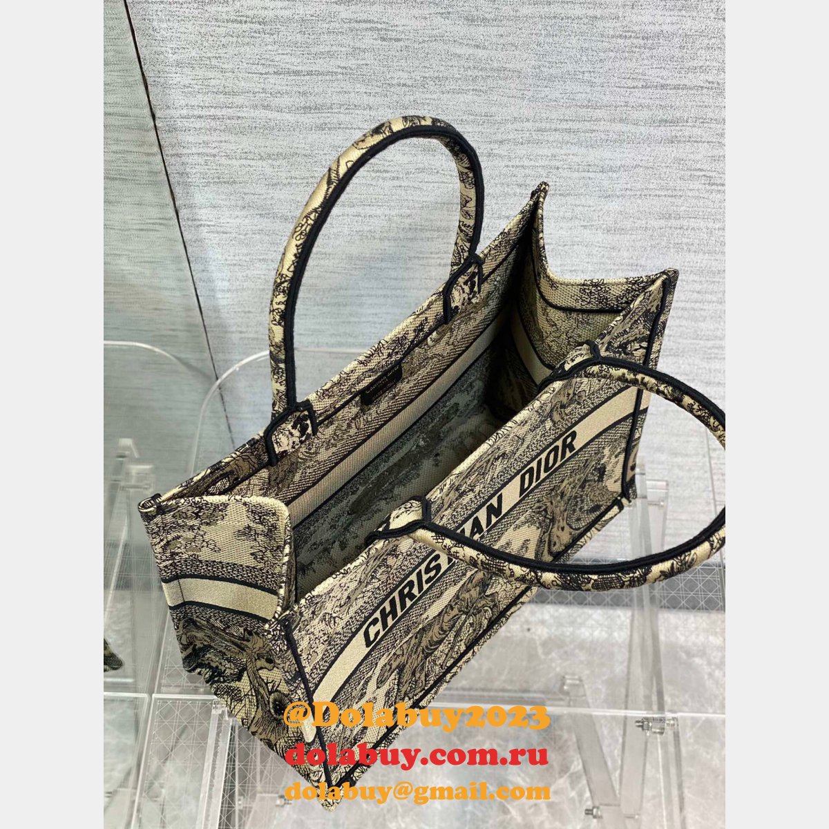 Replica Designer Christian Dior CD Book Tote 26.5/36/41.5CM Bag