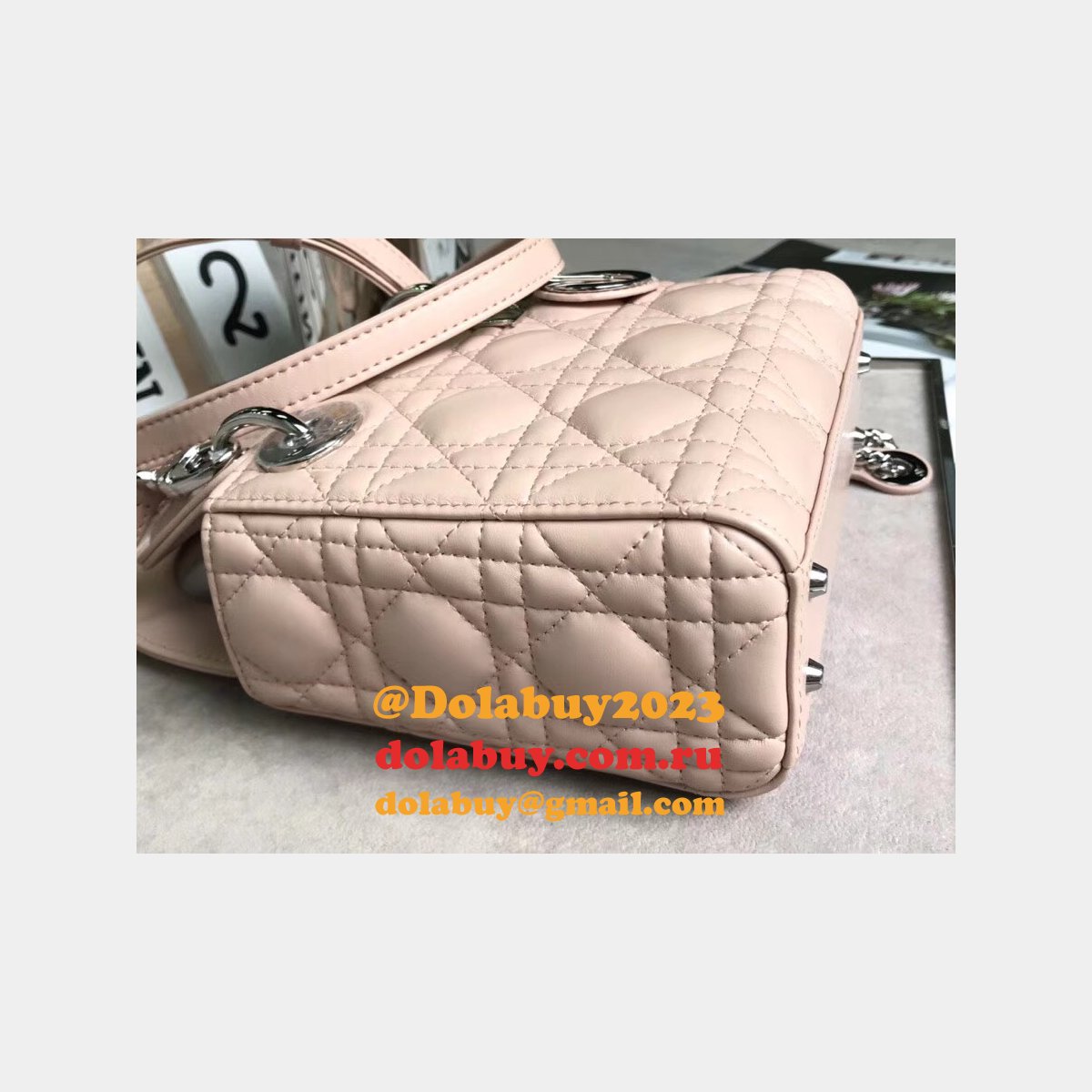 AAA+ Christian Lady Dior Handbags Online Purchase MINI 17CM