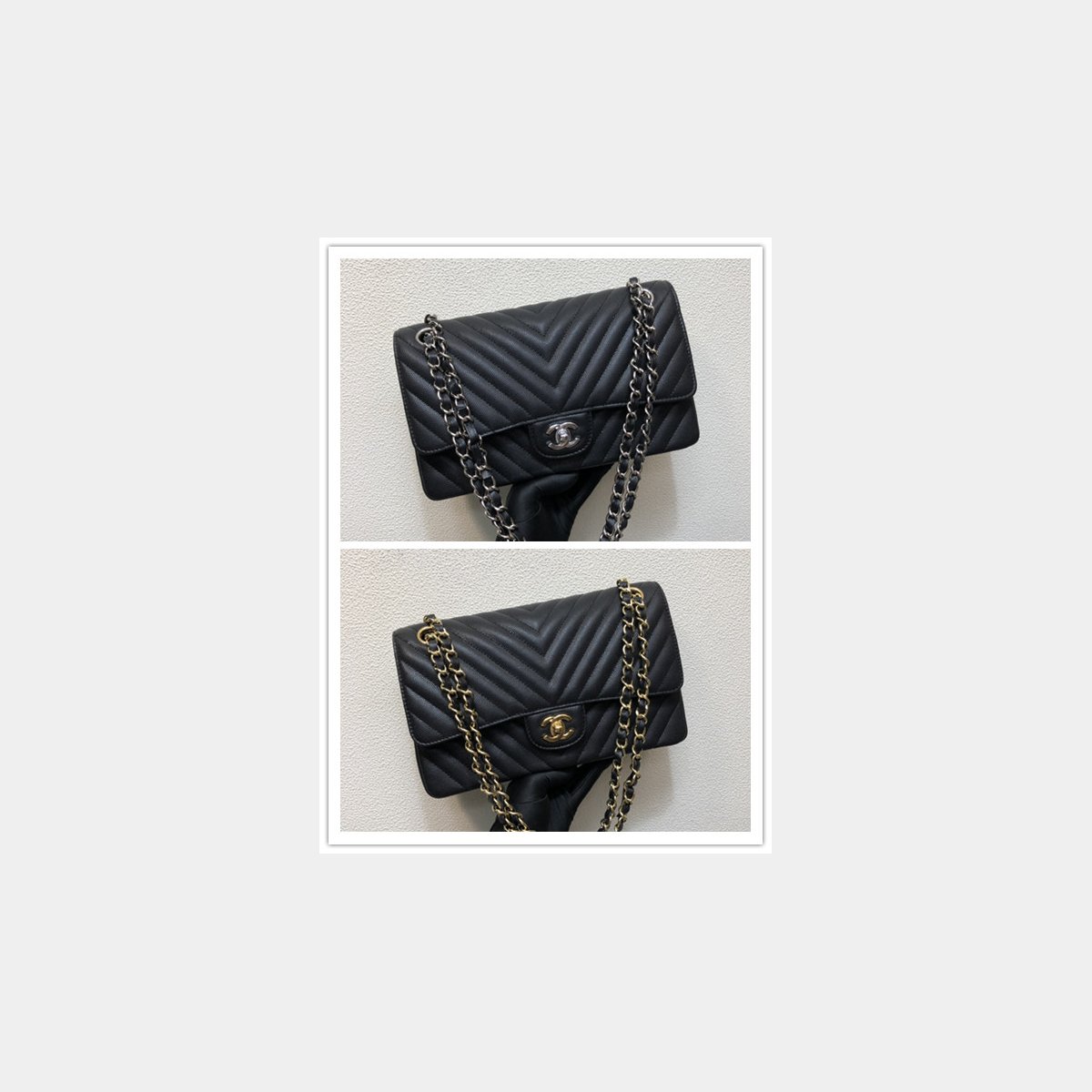 Top Quality CC CF1112  V CLASSICAL HANDBAG 25.5cm