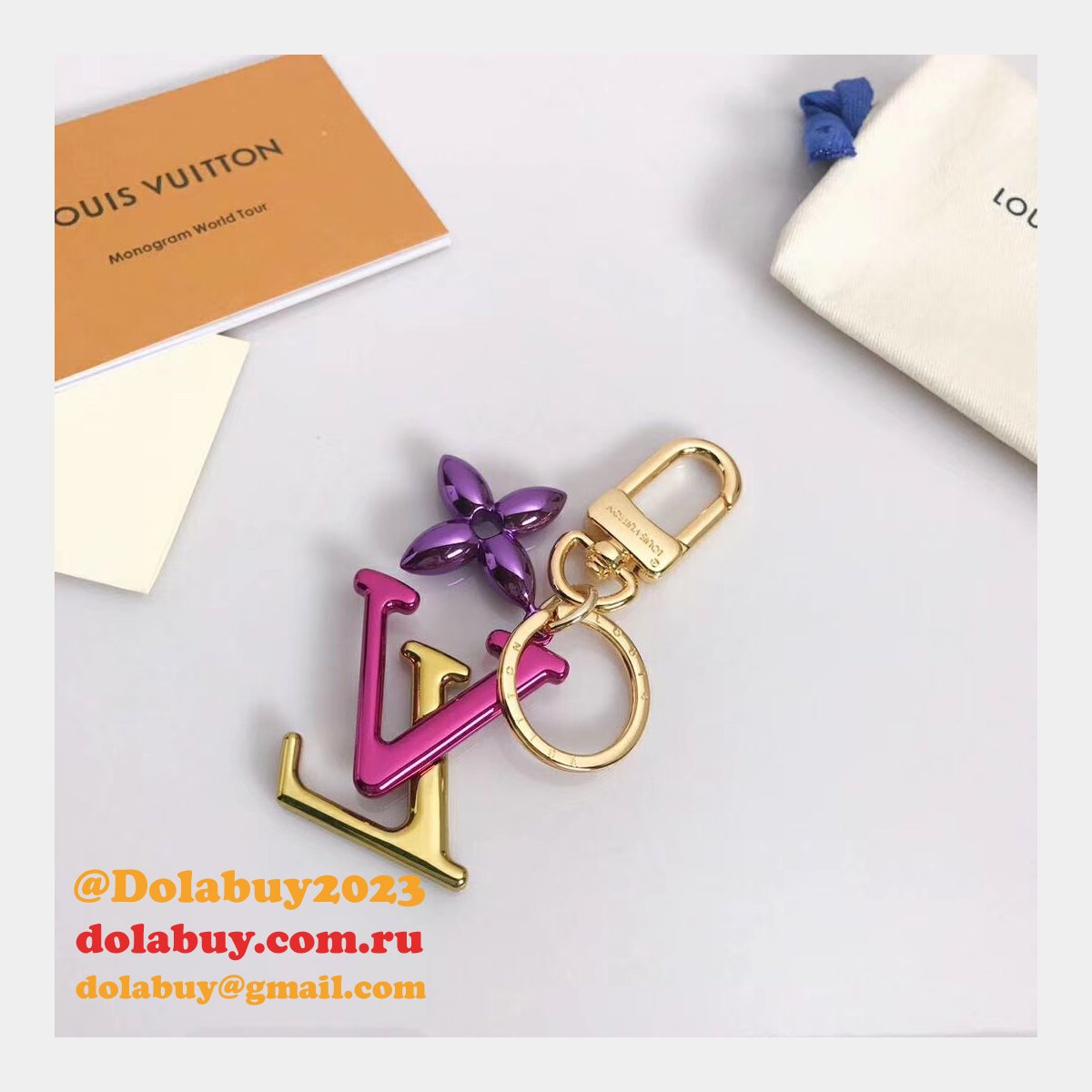 Louis Vuitton M63749 New Wave Bags Charm And Key Holder