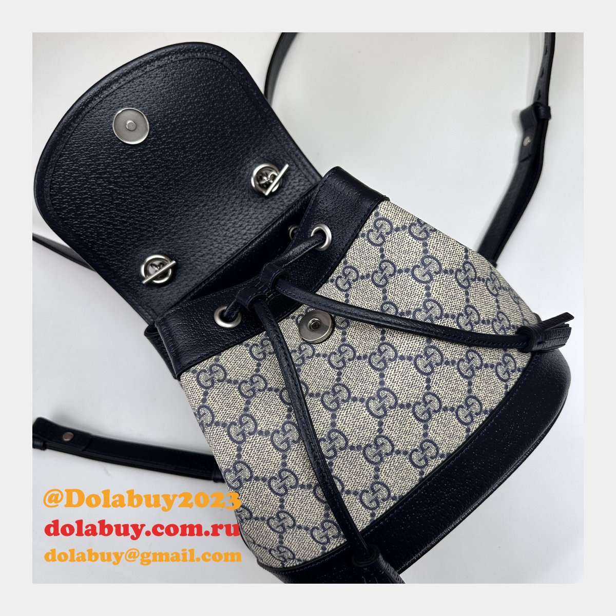 ophidia G*u*i backpack ebony supreme #795221 replica handbag