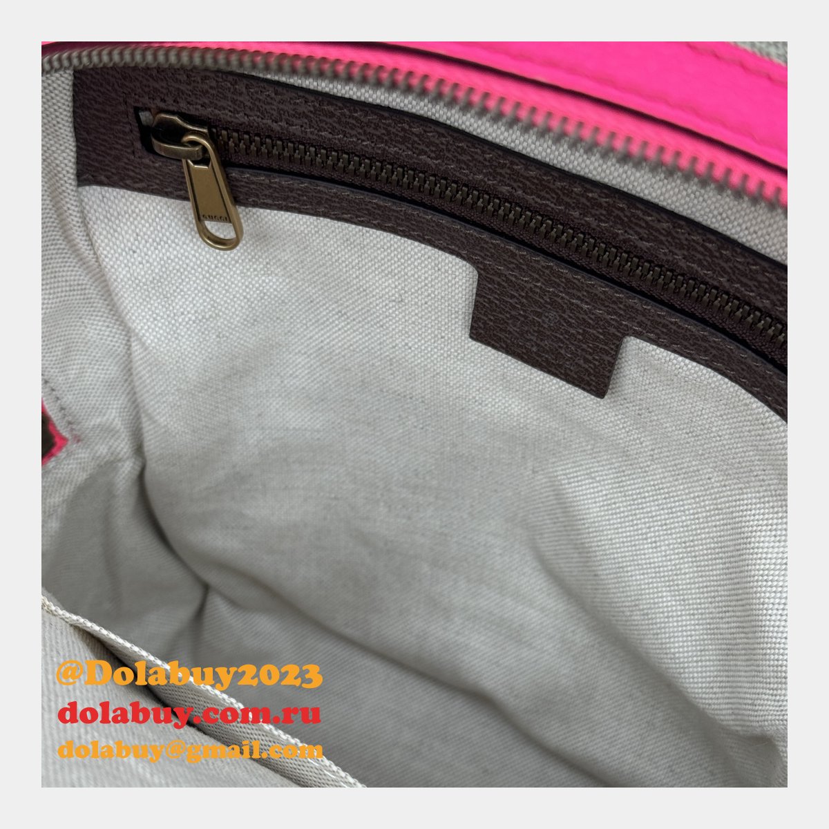 fuchsia top quality 547965 gg supreme ophidia G*u*i copy backpack bag