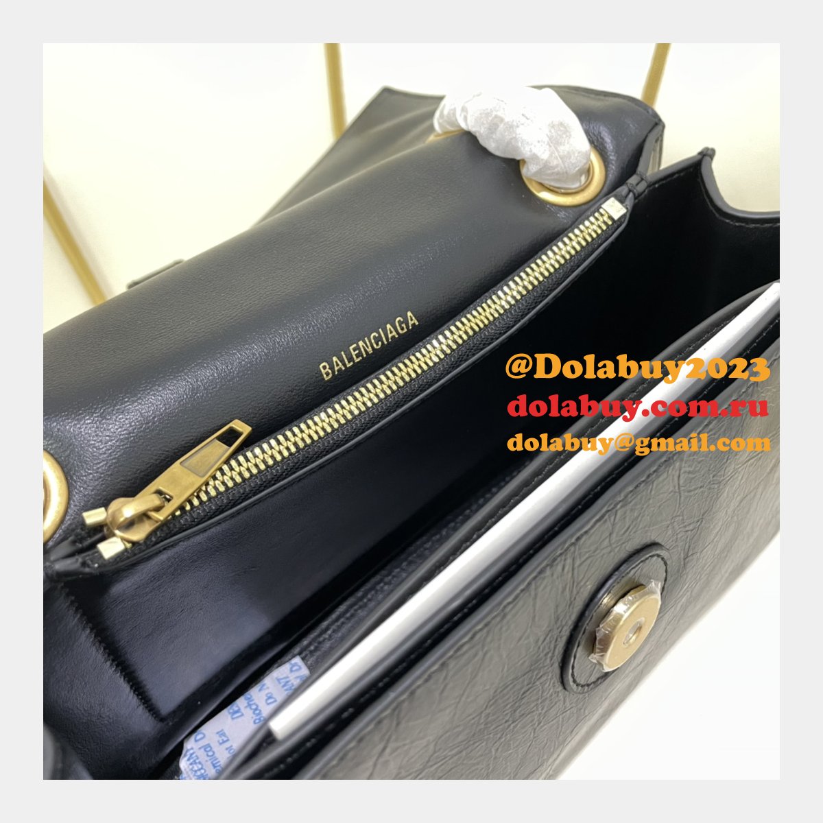 Top Quality BEST BALENCIAGA Crush Chain Small Bag 25CM