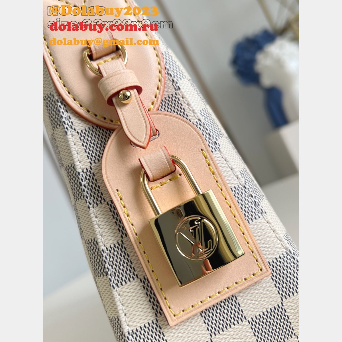 Louis Vuitton Slouchy PM/MM Damier Azur N00126 & N00116 Knockoff Bags