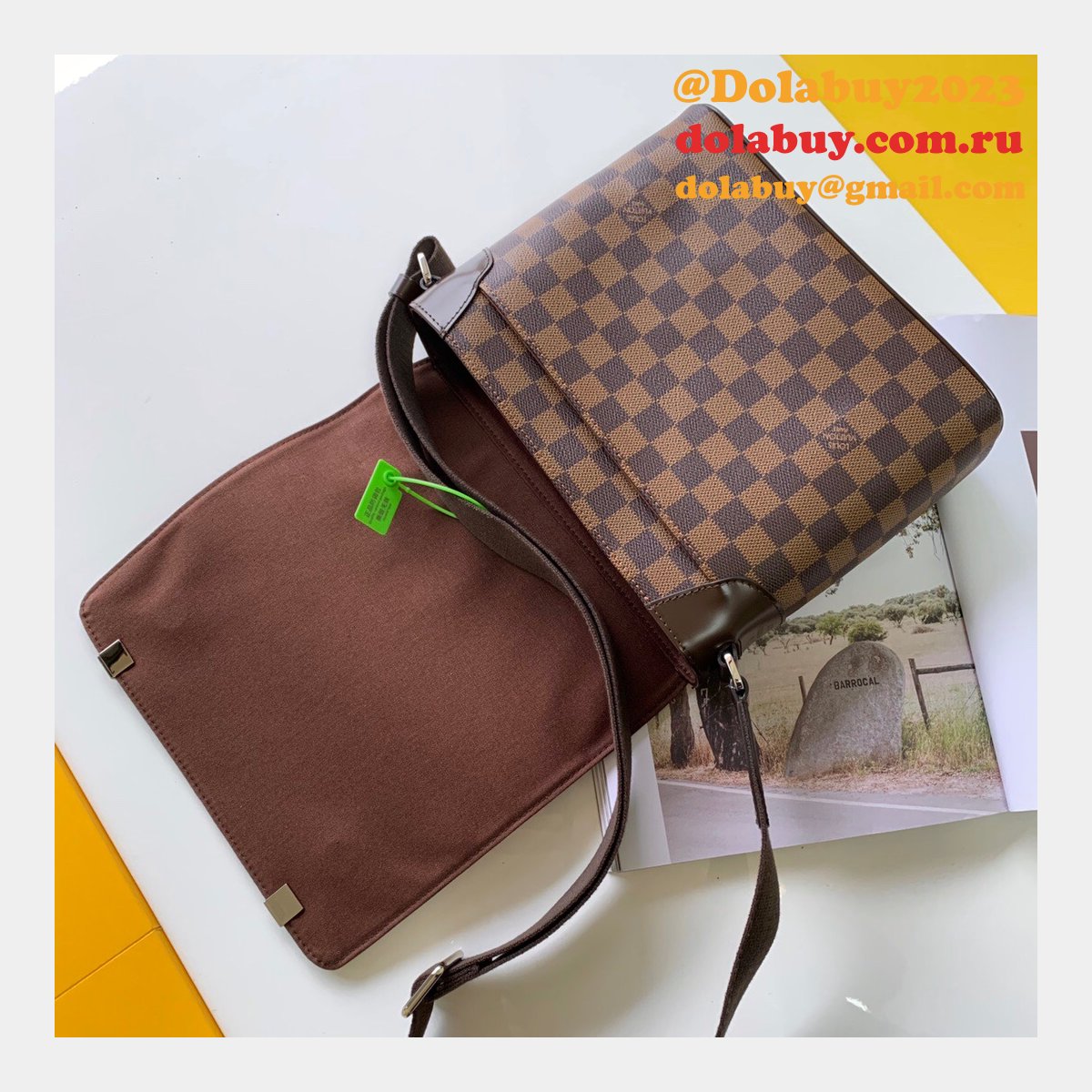 Louis Vuitton Replicas N41031 District PM Damier Ebene Canvas