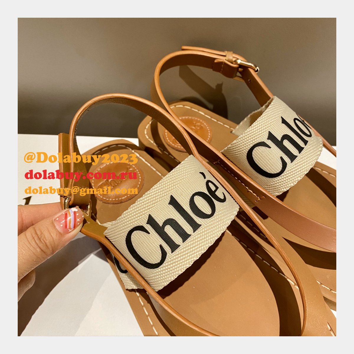 Designer Slippers Dupe AAAAA Replica Chloe Flip Flops