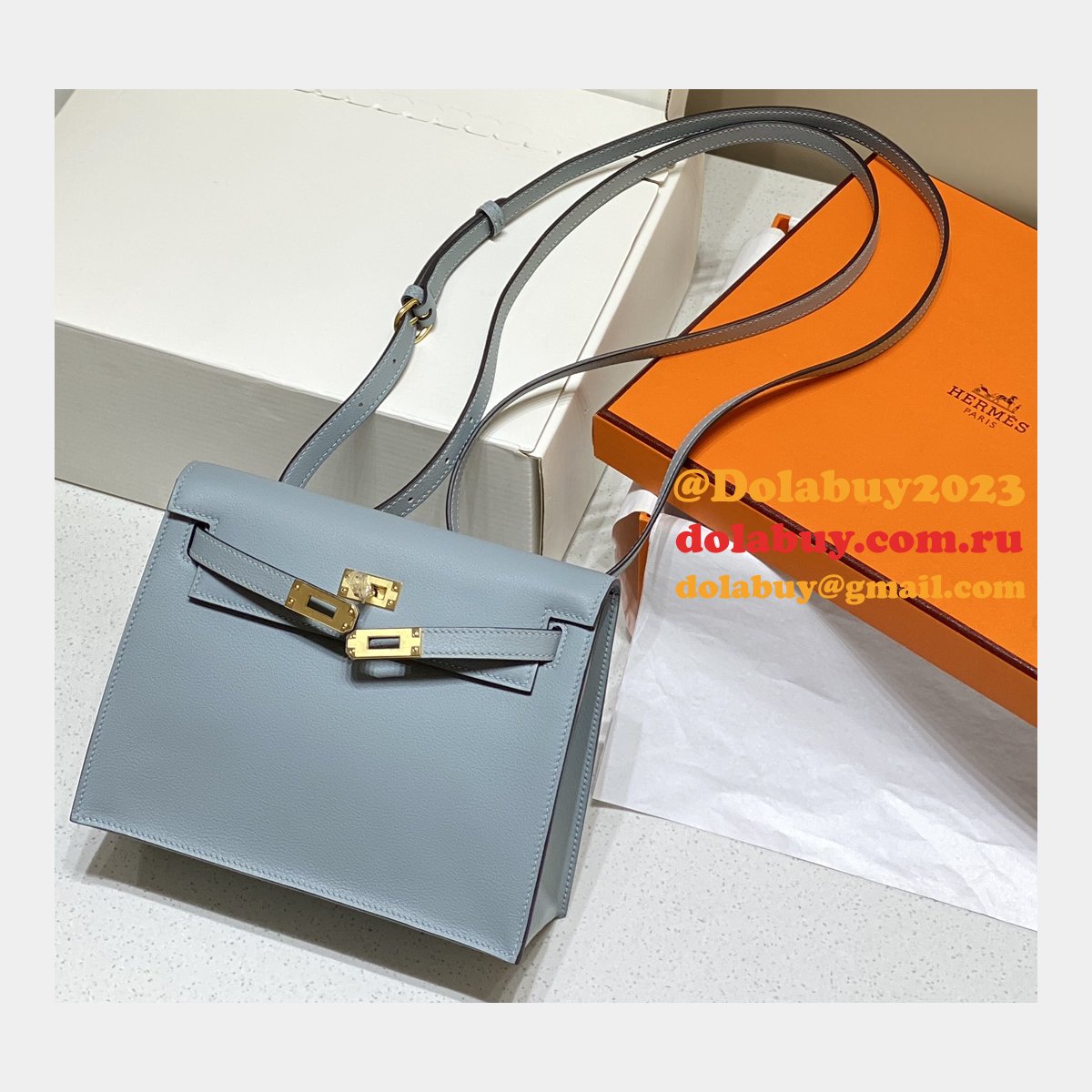 7 Star HERMES KELLY DANSE Customize BAG FOR SALE