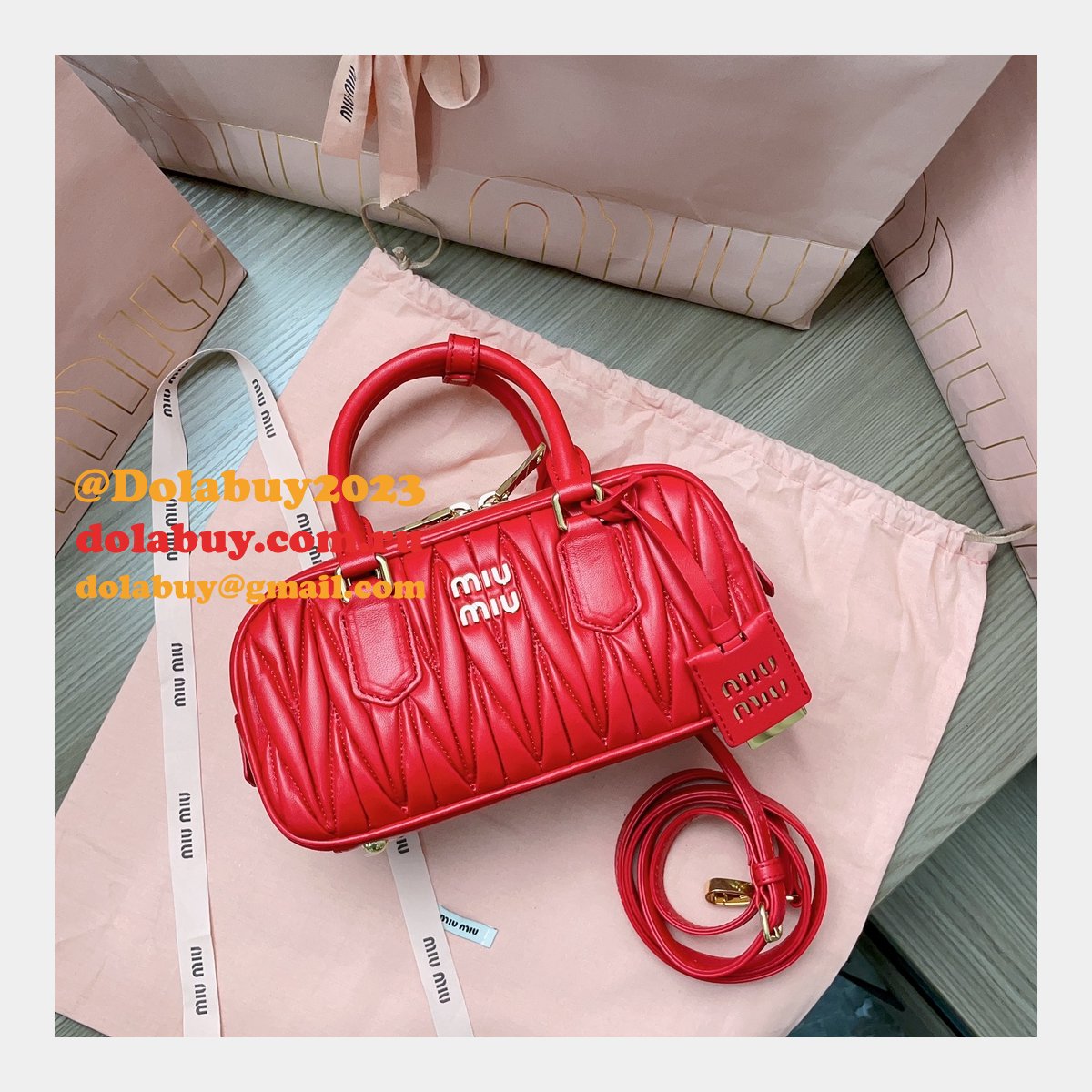 Shopping Top Grade 5BB142 Matelasse Replica Miu Miu Online Fake Bag