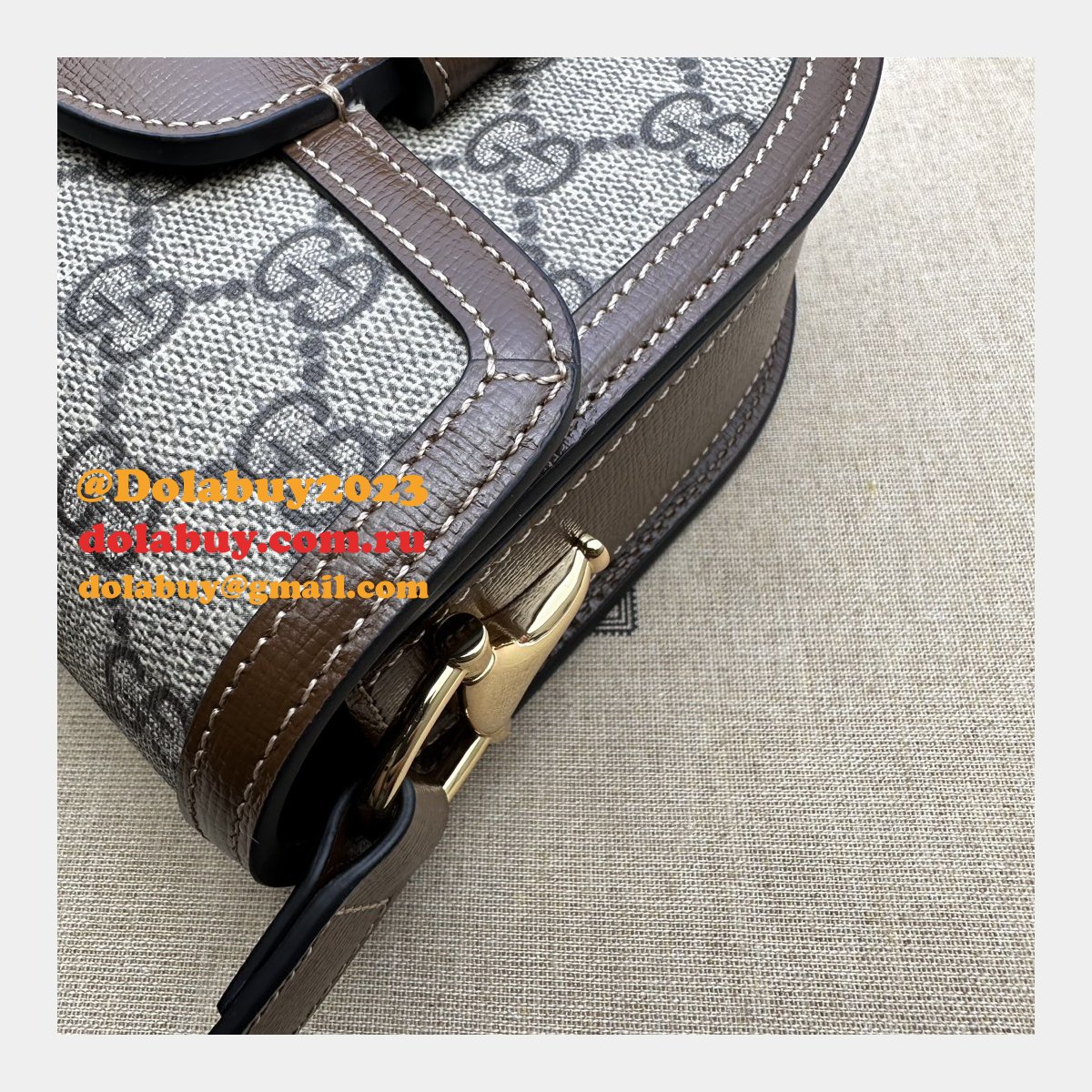 buy aaaa G*u*i 760191 horsebit rounded fake designer bags