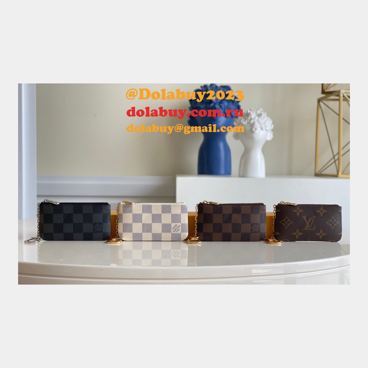 Louis Vuitton Luxury Key Pouch Monogram M62650 Keychain Wallet