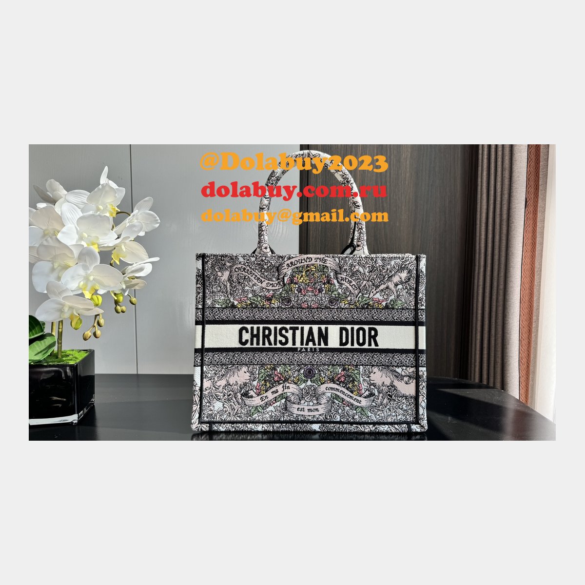 Replica Christian Dior Book Tote 2025 1:1 Mirror Bag