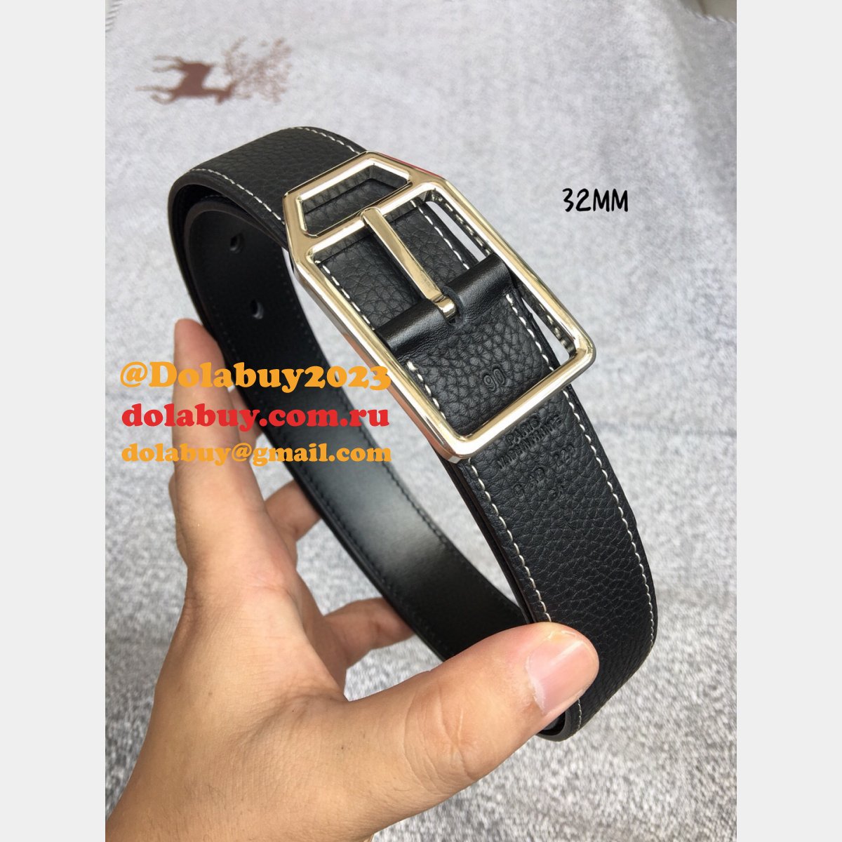 Designer Replica LHermes 32mm Belts Online Sale